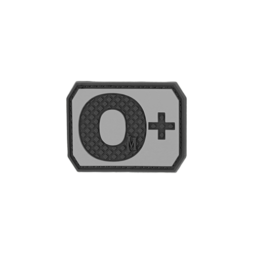 Maxpedition Blood Type O+ Morale Patch with unique design for gear personalization and attachment.