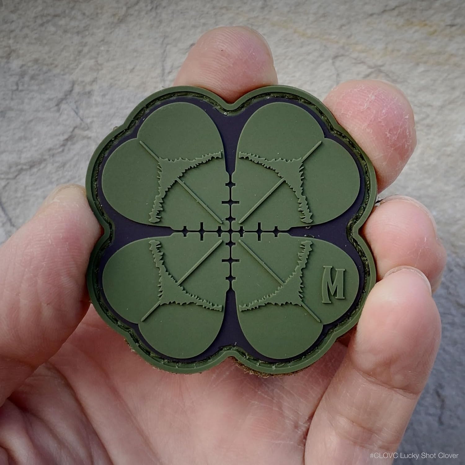 Maxpedition Lucky Shot Four-Leaf Clover PVC Morale Patch 2"x2" - WCUniforms