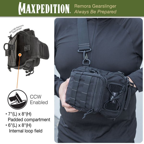Maxpedition Remora Gearslinger CCW Sling Bag 0419 - WCUniforms