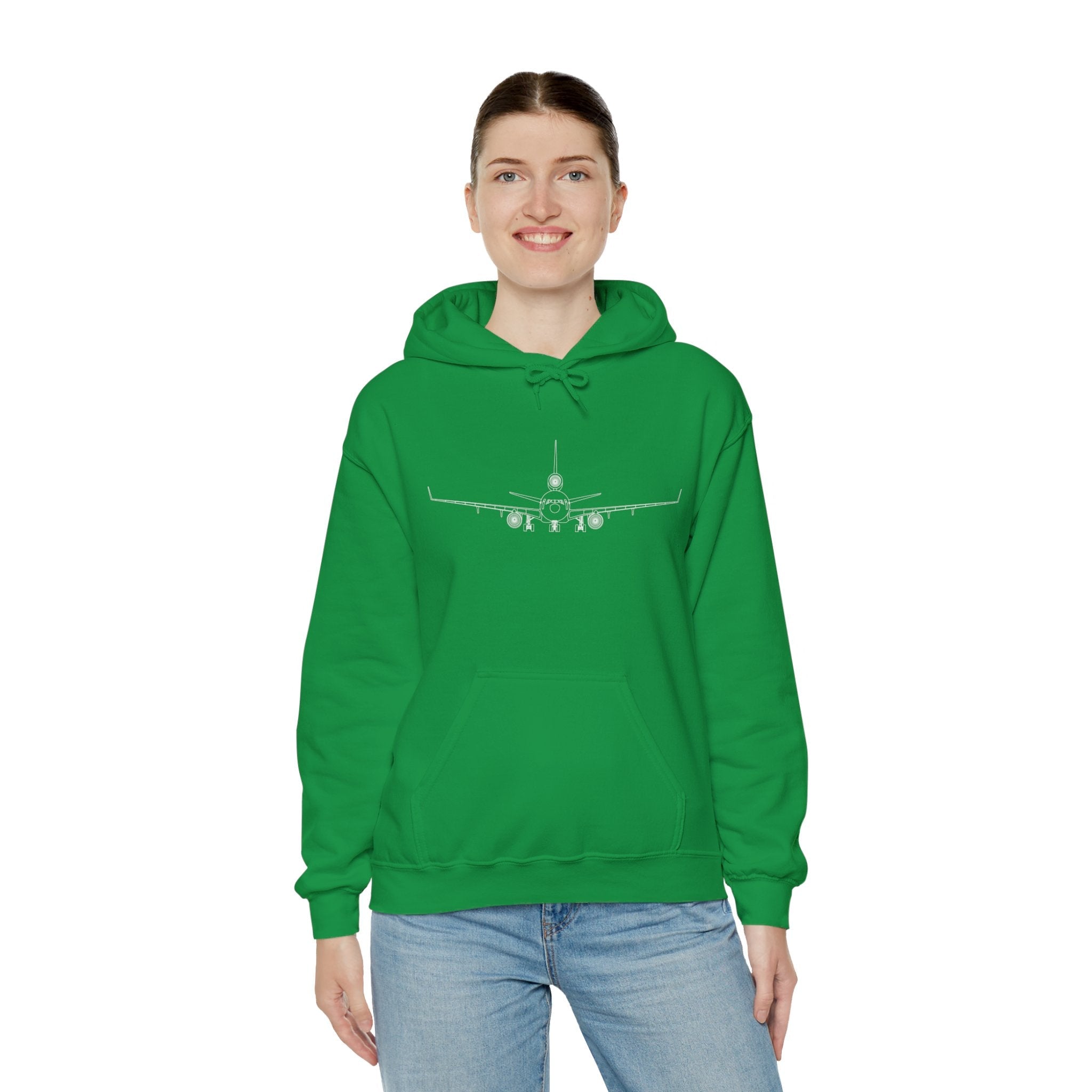 McDonnell Douglas MD-11 Airplane Unisex Heavy Blend™ Hoodie Poly/Cotton - Dark Colors - Hoodie - WCUniforms