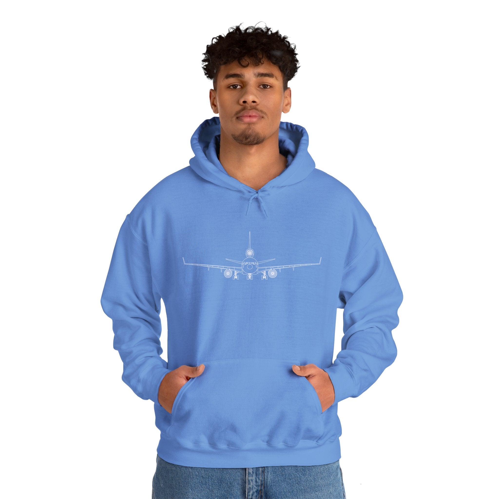McDonnell Douglas MD-11 Airplane Unisex Heavy Blend™ Hoodie Poly/Cotton - Dark Colors - Hoodie - WCUniforms