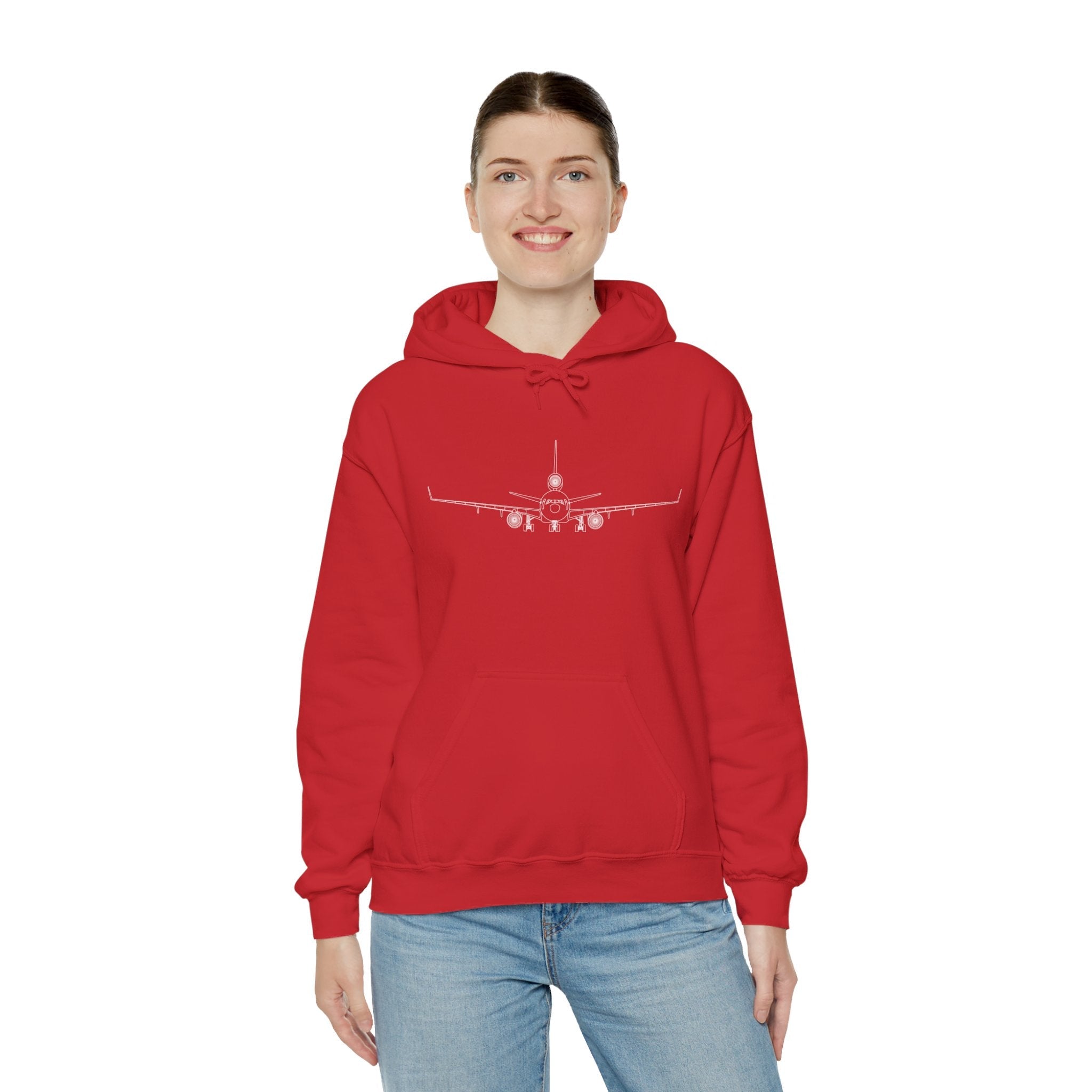 McDonnell Douglas MD-11 Airplane Unisex Heavy Blend™ Hoodie Poly/Cotton - Dark Colors - Hoodie - WCUniforms