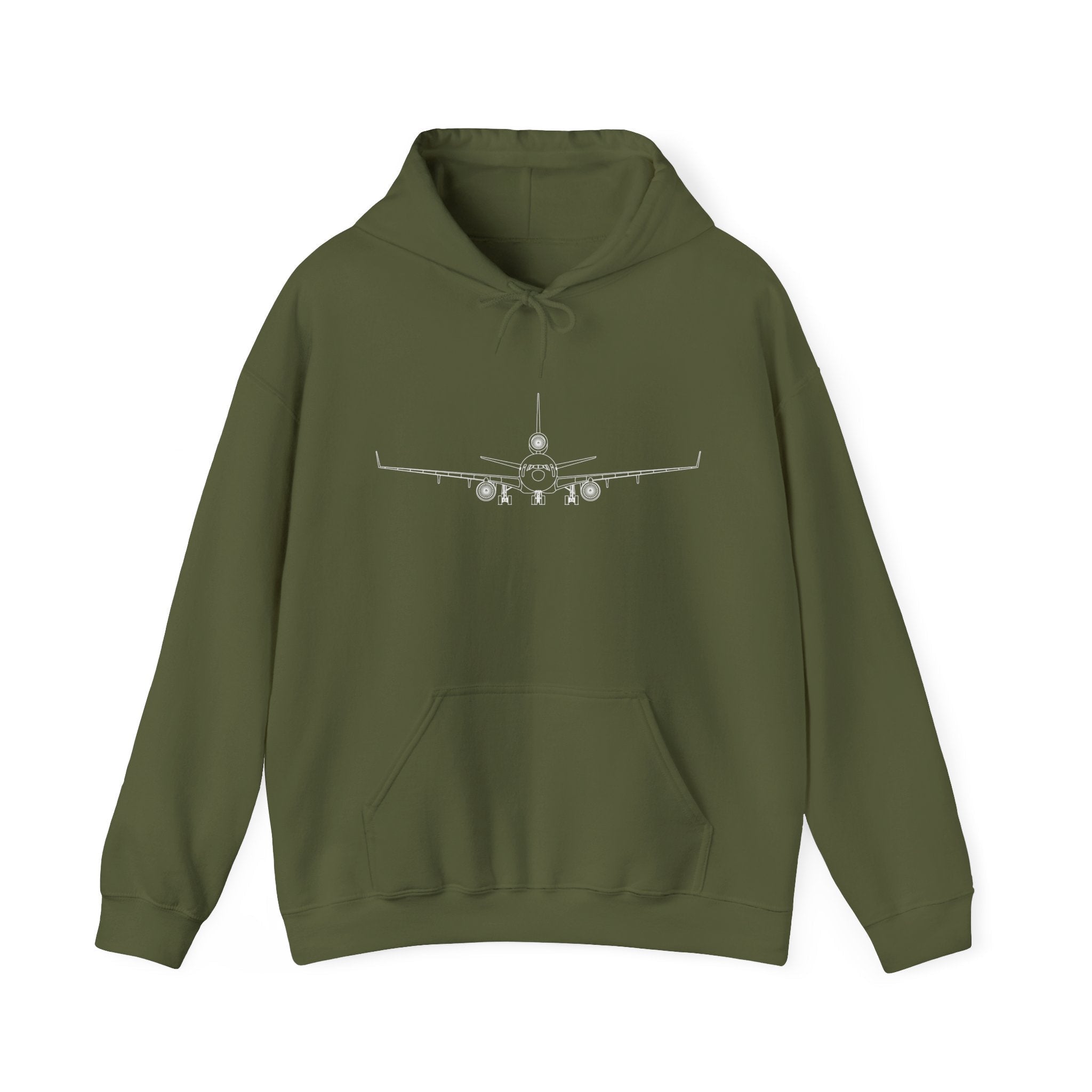 McDonnell Douglas MD-11 Airplane Unisex Heavy Blend™ Hoodie Poly/Cotton - Dark Colors - Hoodie - WCUniforms