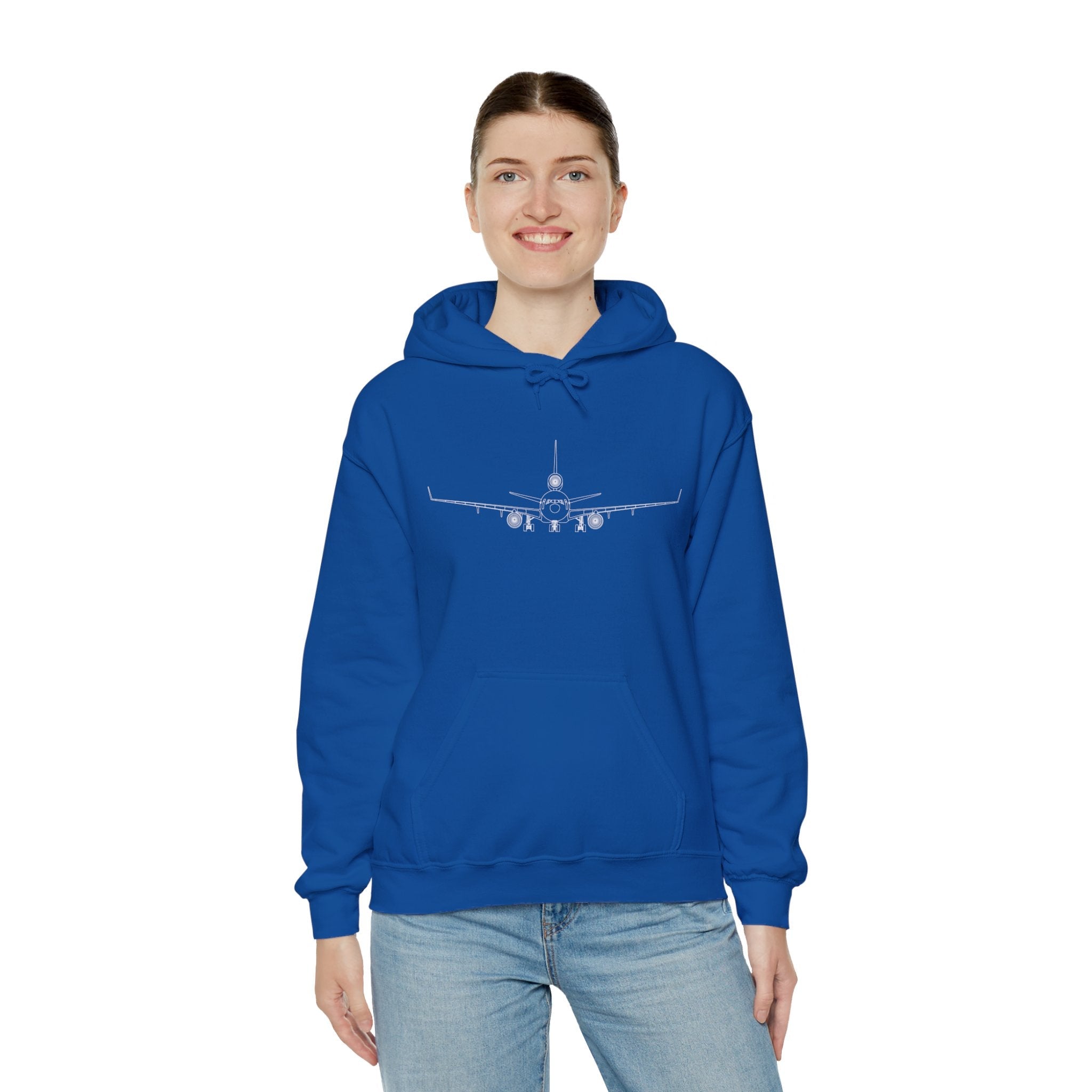 McDonnell Douglas MD-11 Airplane Unisex Heavy Blend™ Hoodie Poly/Cotton - Dark Colors - Hoodie - WCUniforms