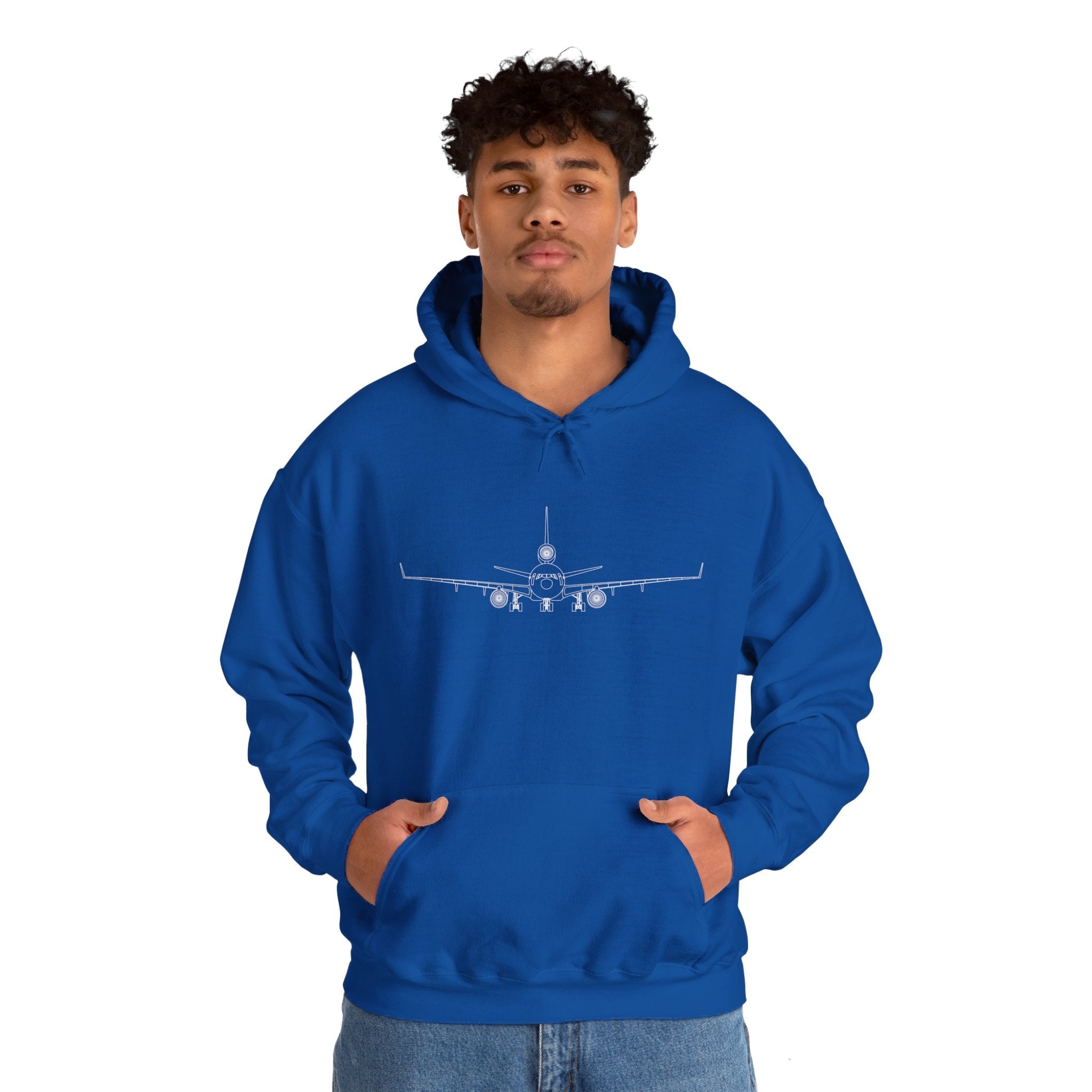 McDonnell Douglas MD-11 Airplane Unisex Heavy Blend™ Hoodie Poly/Cotton - Dark Colors - Hoodie - WCUniforms