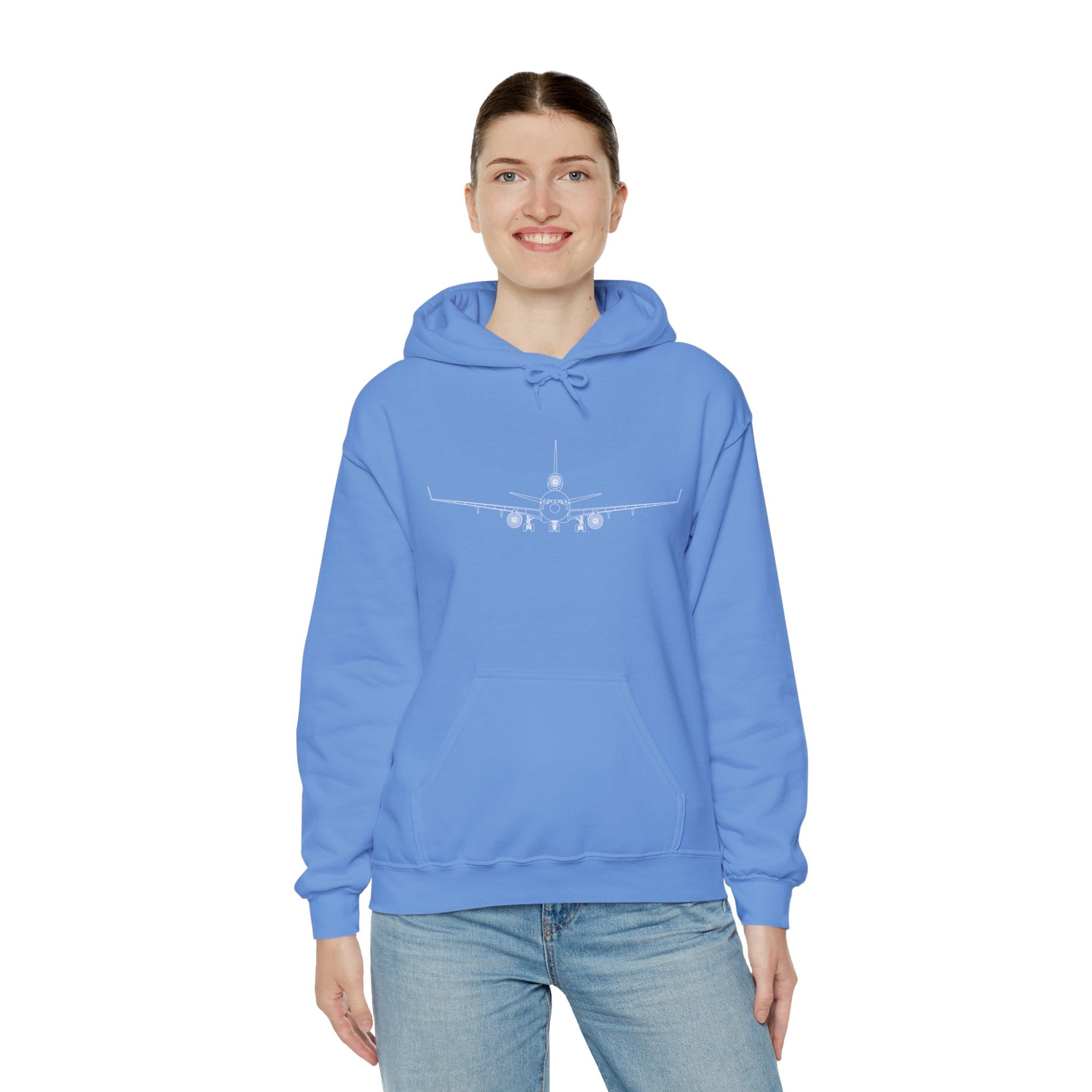 McDonnell Douglas MD-11 Airplane Unisex Heavy Blend™ Hoodie Poly/Cotton - Dark Colors - Hoodie - WCUniforms