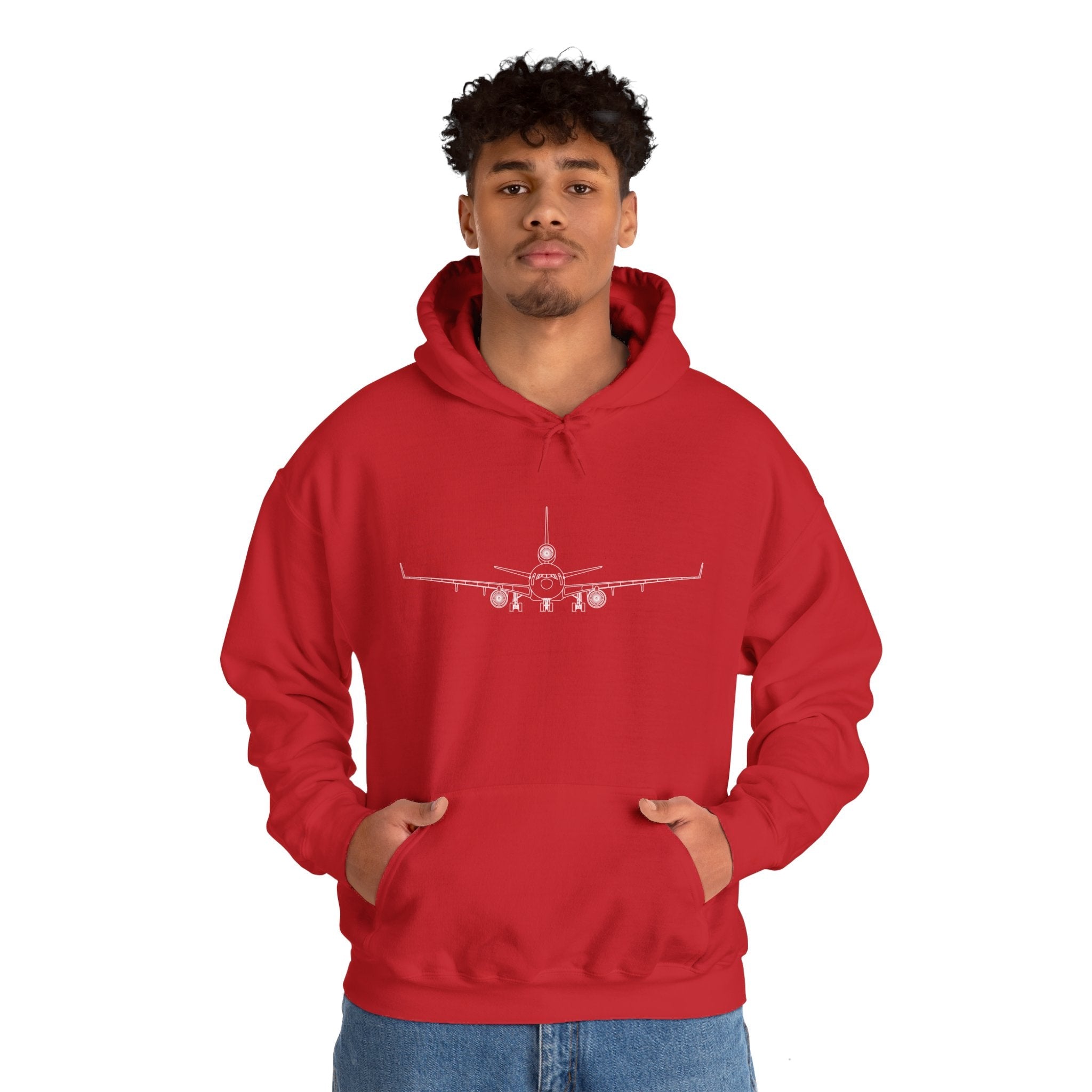 McDonnell Douglas MD-11 Airplane Unisex Heavy Blend™ Hoodie Poly/Cotton - Dark Colors - Hoodie - WCUniforms