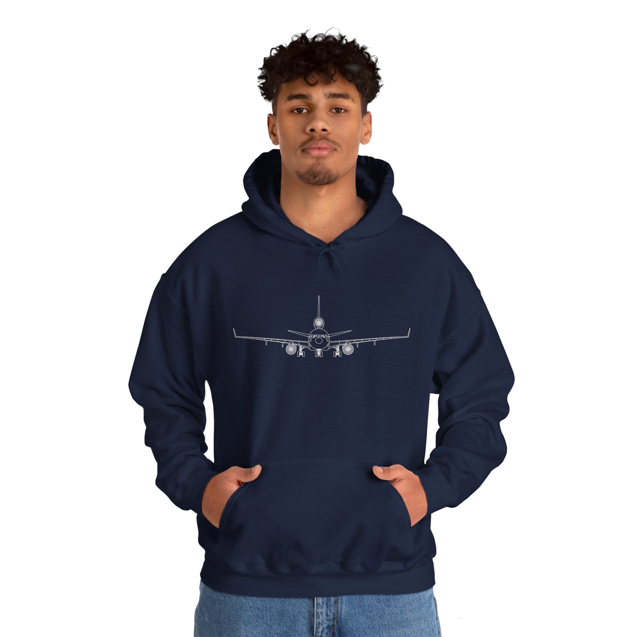 McDonnell Douglas MD-11 Airplane Unisex Heavy Blend™ Hoodie Poly/Cotton - Dark Colors - Hoodie - WCUniforms