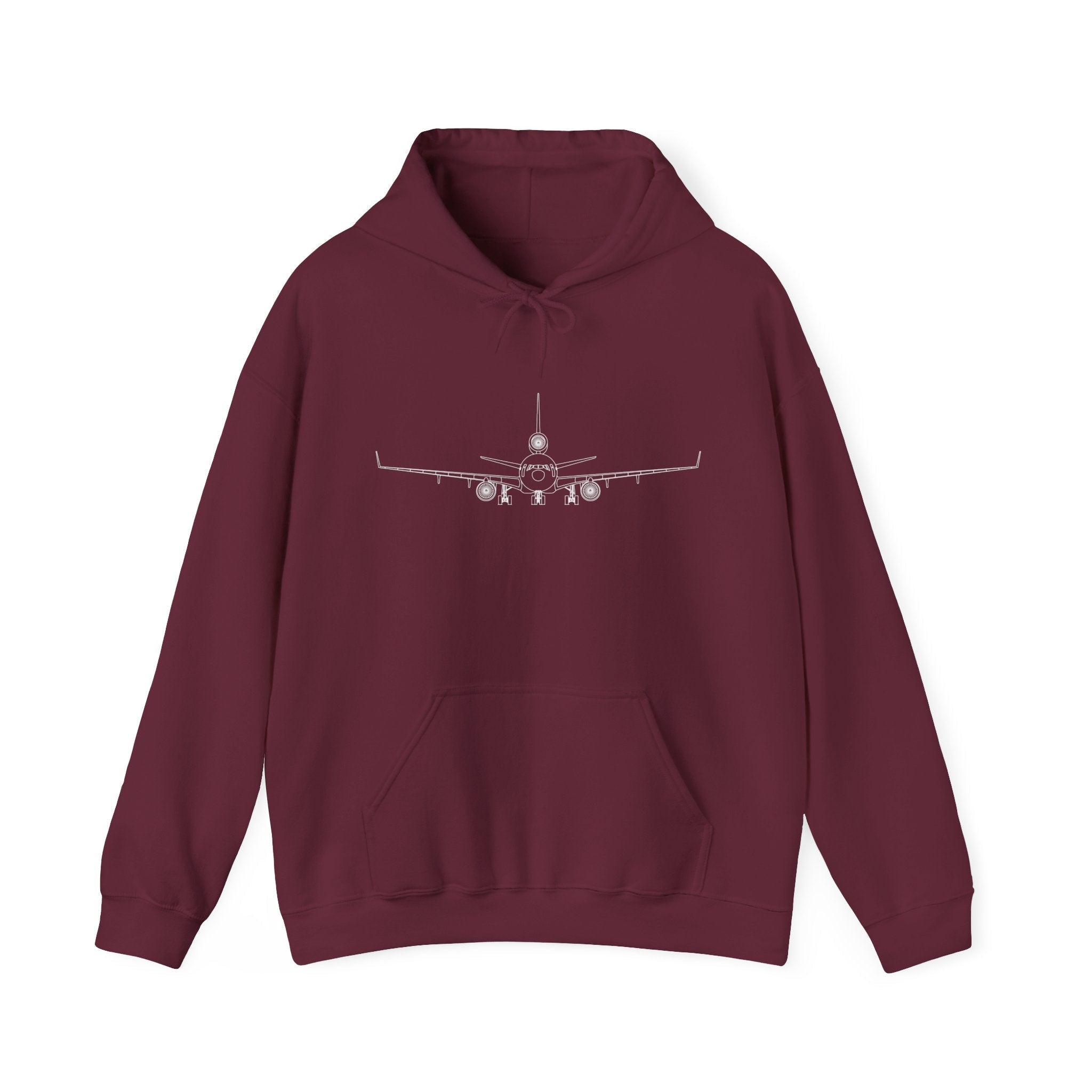 McDonnell Douglas MD-11 Airplane Unisex Heavy Blend™ Hoodie Poly/Cotton - Dark Colors - Hoodie - WCUniforms