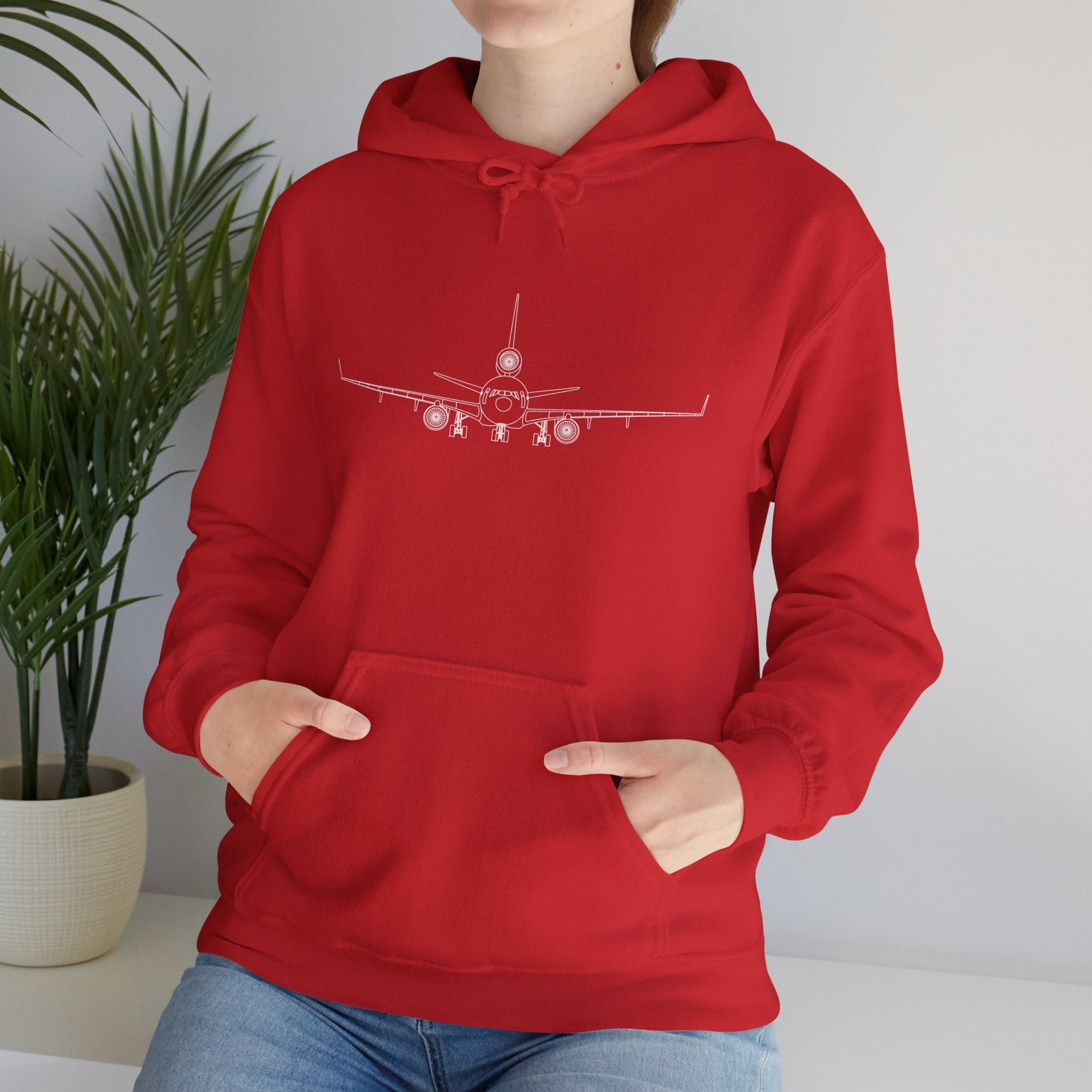 McDonnell Douglas MD-11 Airplane Unisex Heavy Blend™ Hoodie Poly/Cotton - Dark Colors - Hoodie - WCUniforms