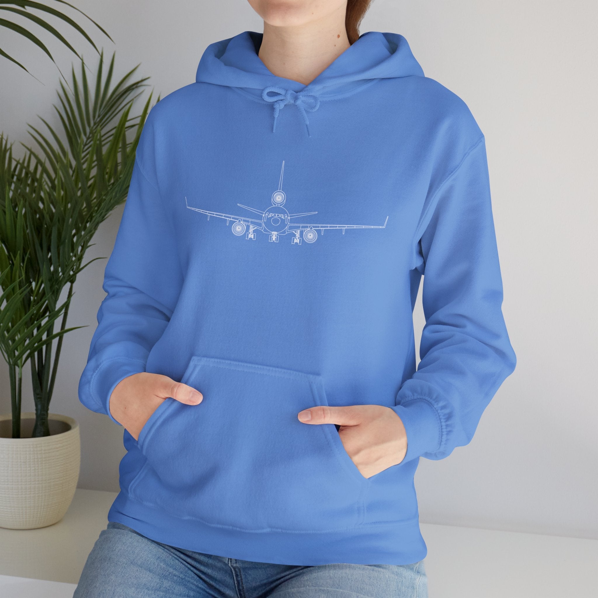 McDonnell Douglas MD-11 Airplane Unisex Heavy Blend™ Hoodie Poly/Cotton - Dark Colors - Hoodie - WCUniforms