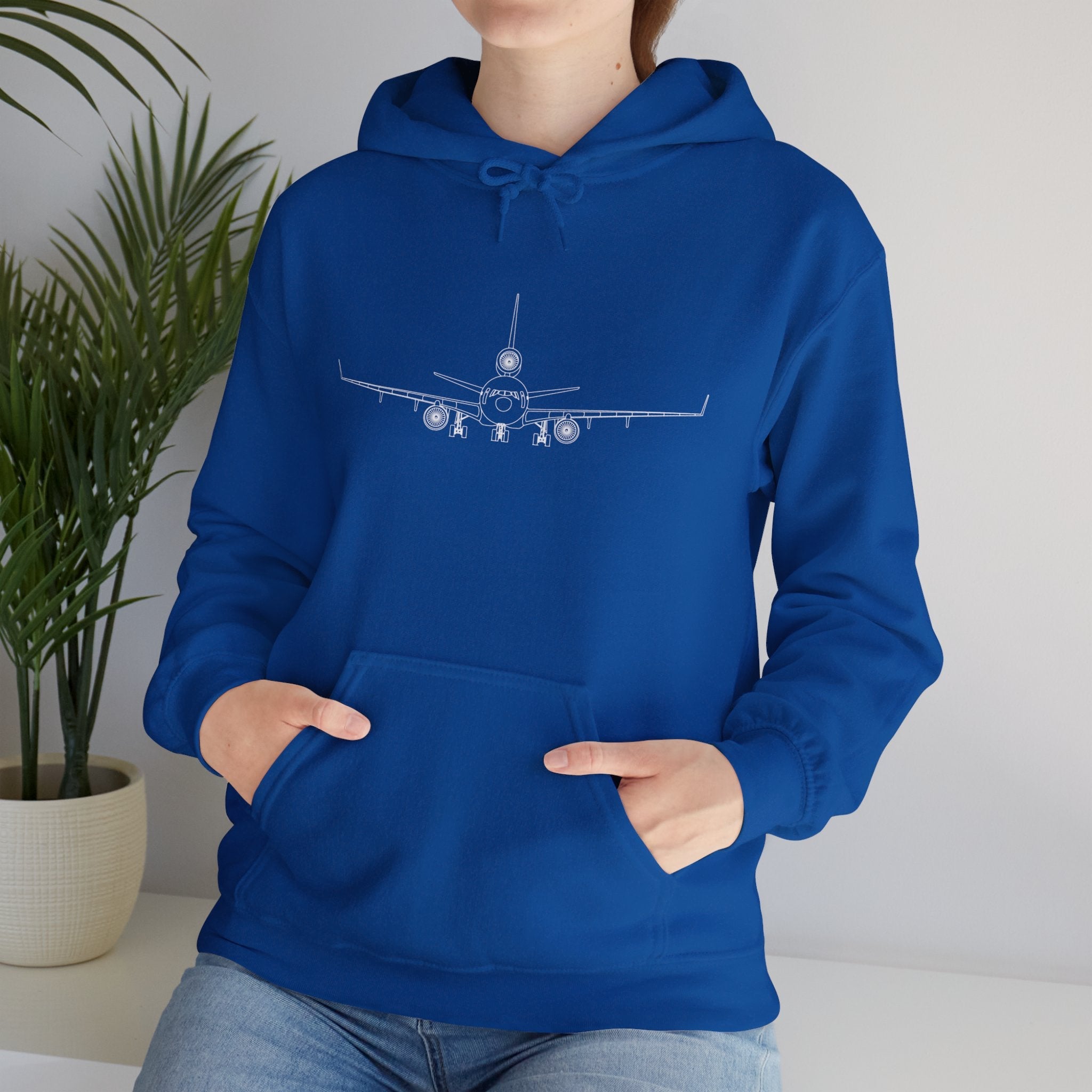 McDonnell Douglas MD-11 Airplane Unisex Heavy Blend™ Hoodie Poly/Cotton - Dark Colors - Hoodie - WCUniforms