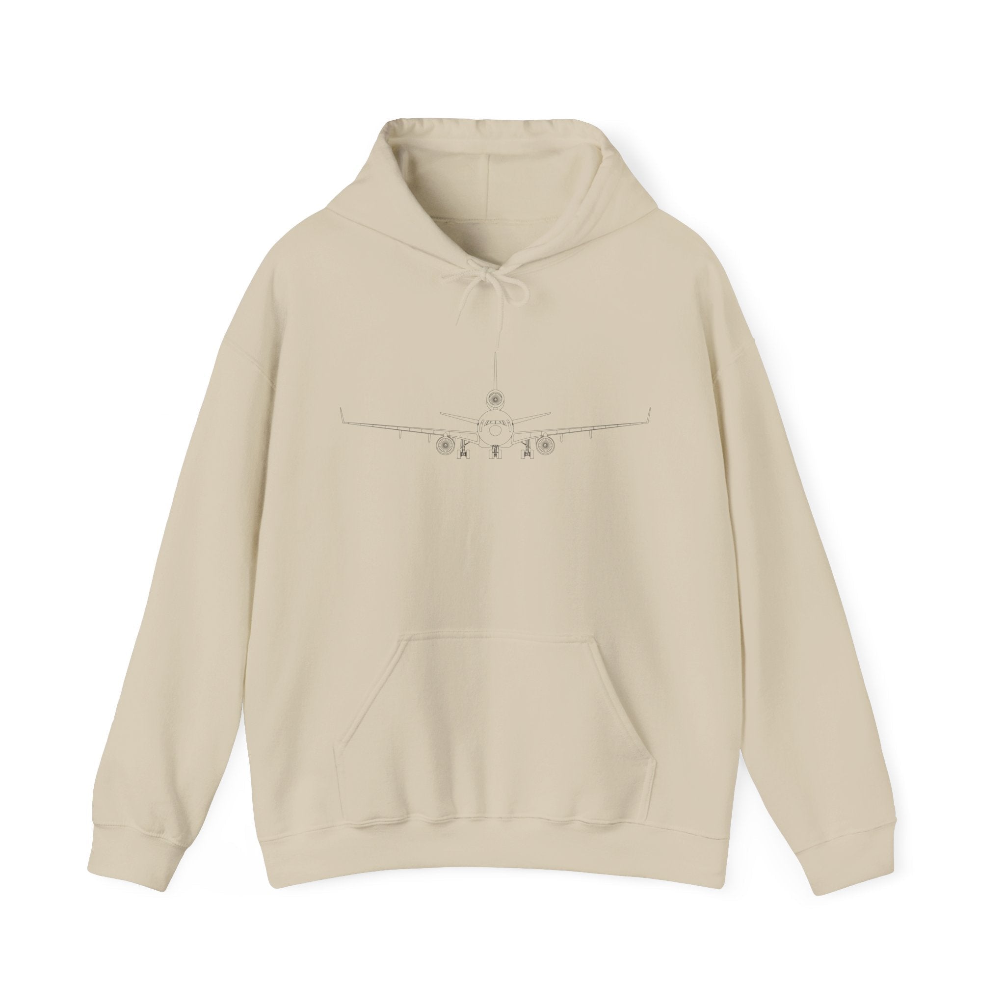 McDonnell Douglas MD-11 Airplane Unisex Heavy Blend™ Hoodie Poly/Cotton - Light Colors - Hoodie - WCUniforms
