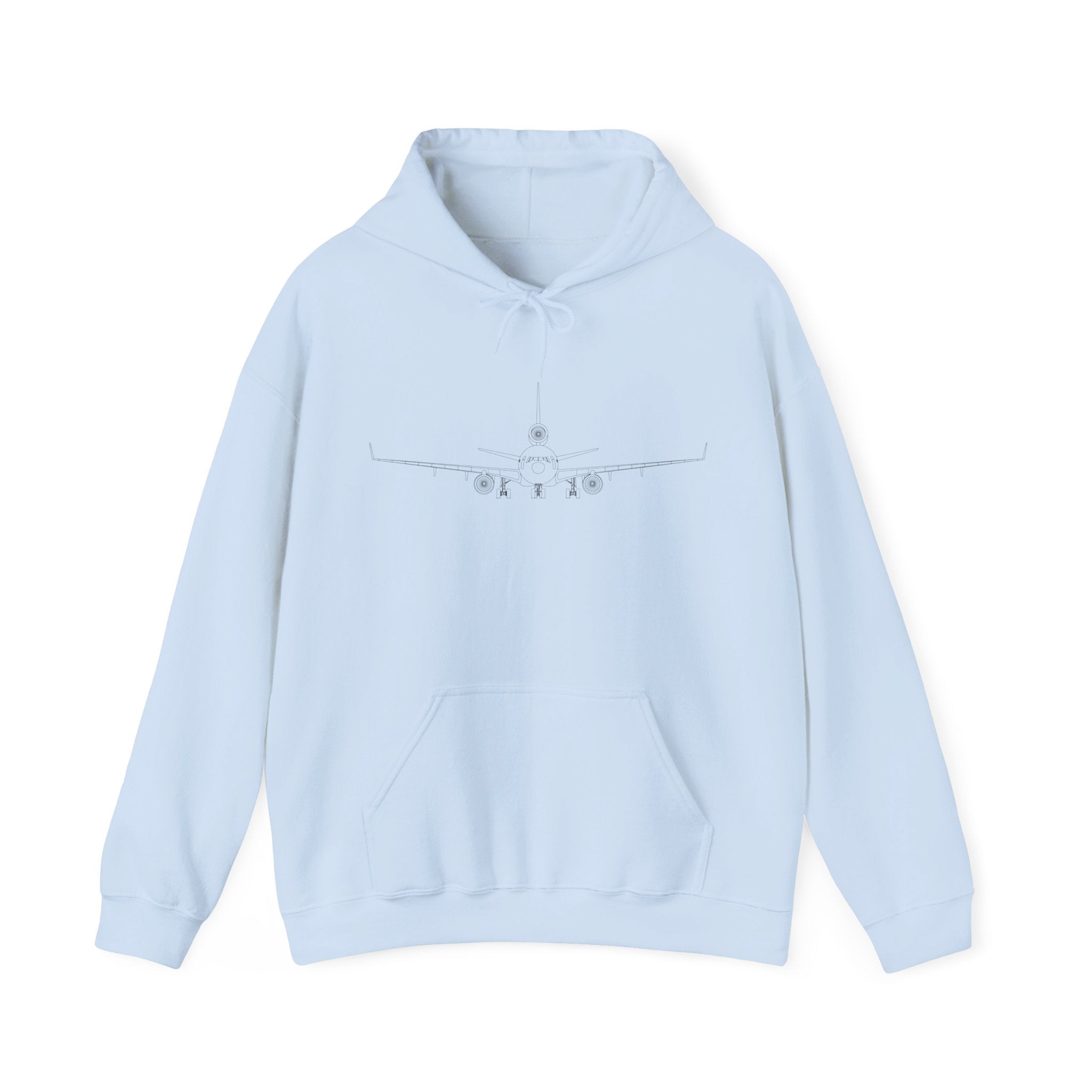 McDonnell Douglas MD-11 Airplane Unisex Heavy Blend™ Hoodie Poly/Cotton - Light Colors - Hoodie - WCUniforms