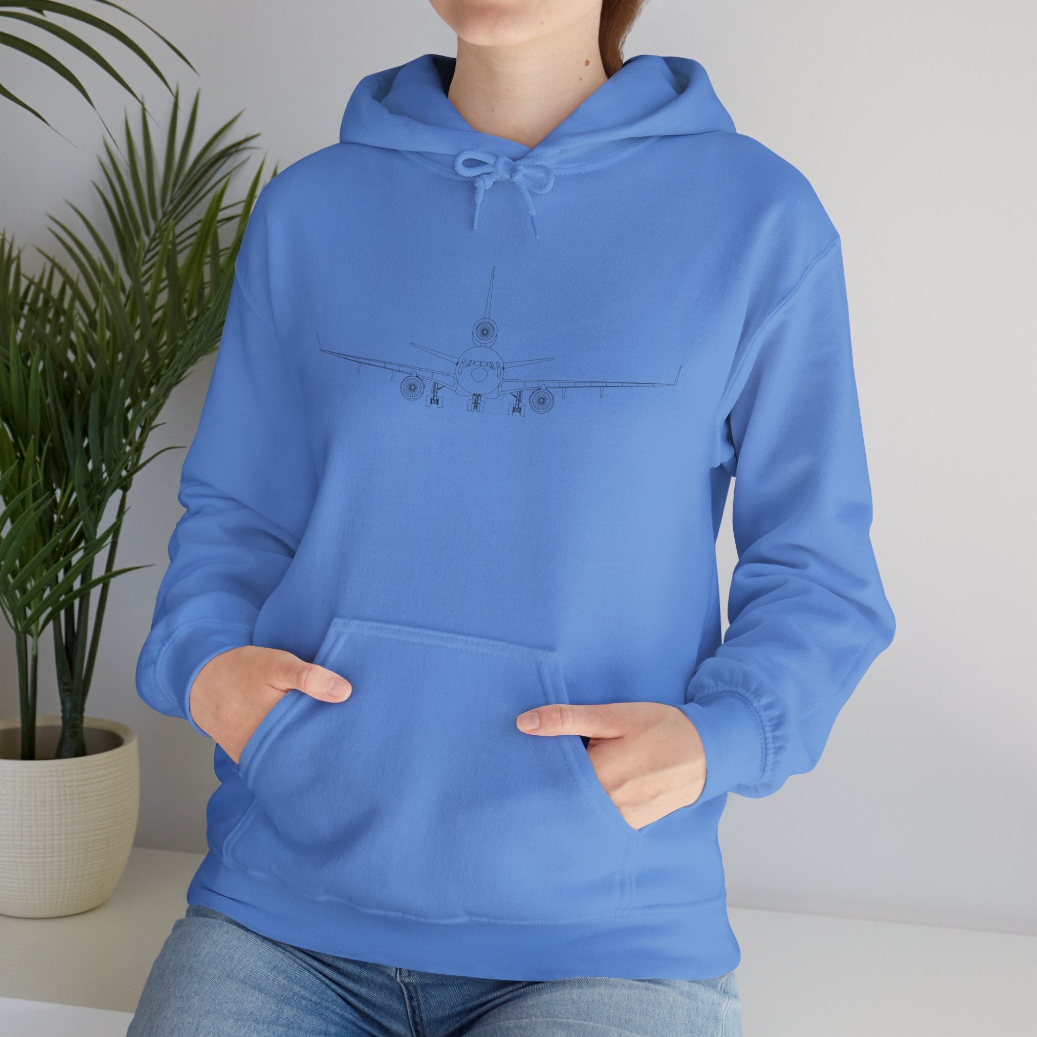 McDonnell Douglas MD-11 Airplane Unisex Heavy Blend™ Hoodie Poly/Cotton - Light Colors - Hoodie - WCUniforms