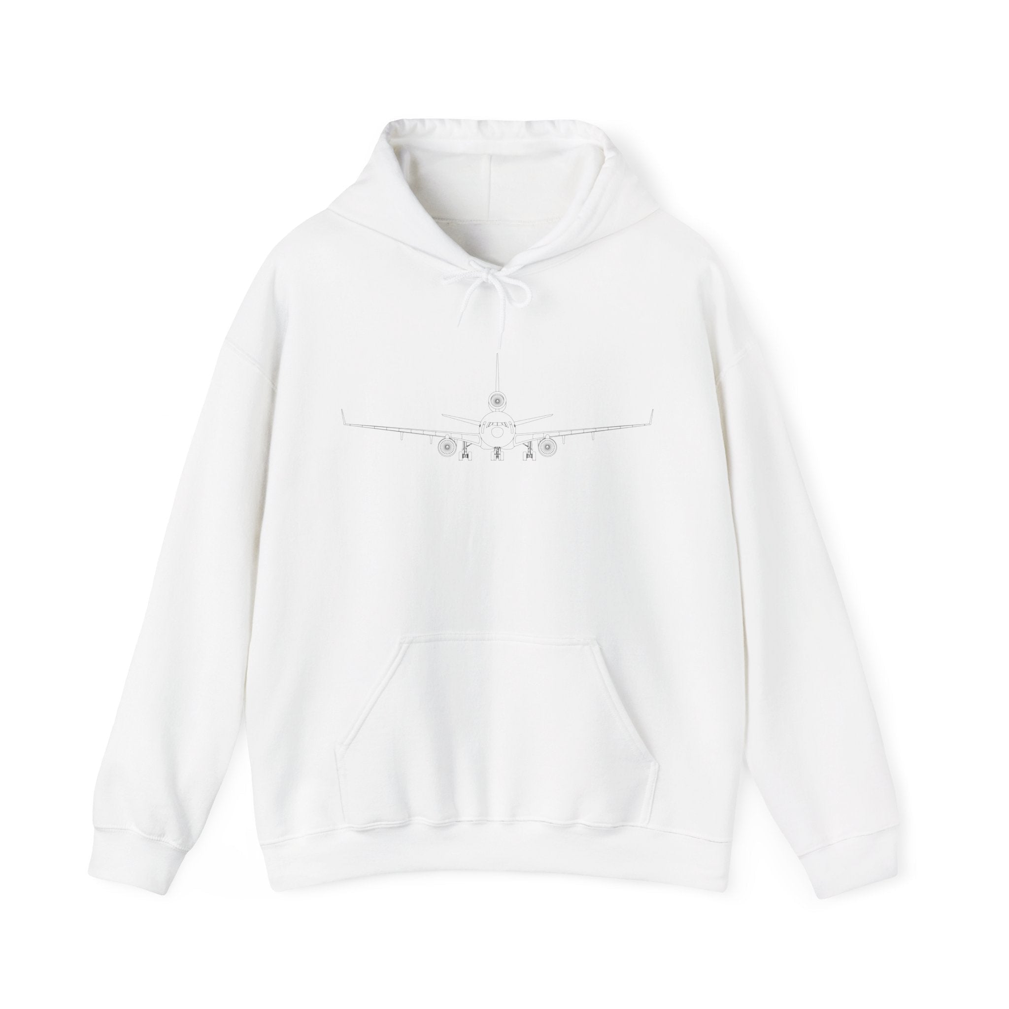 McDonnell Douglas MD-11 Airplane Unisex Heavy Blend™ Hoodie Poly/Cotton - Light Colors - Hoodie - WCUniforms