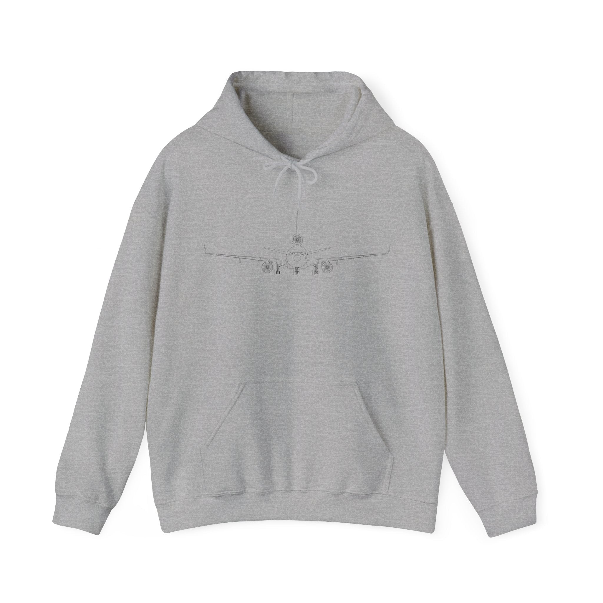 McDonnell Douglas MD-11 Airplane Unisex Heavy Blend™ Hoodie Poly/Cotton - Light Colors - Hoodie - WCUniforms