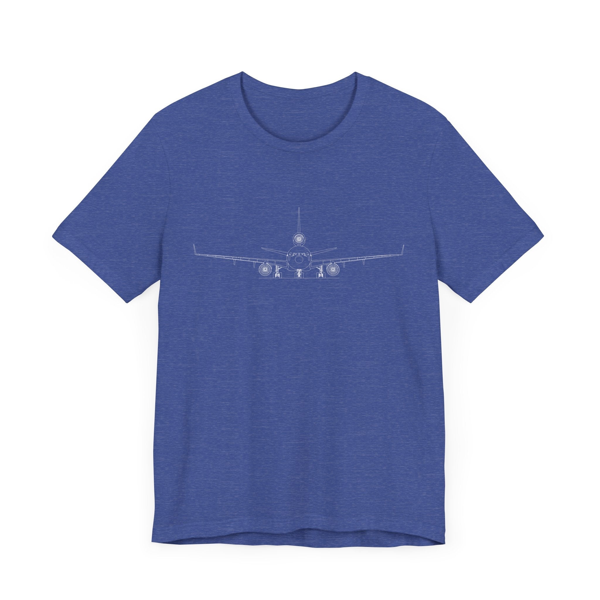 McDonnell Douglas MD-11 Unisex Soft Feel Jersey Short Sleeve Tee - Dark Heather Colors - T-Shirt - WCUniforms