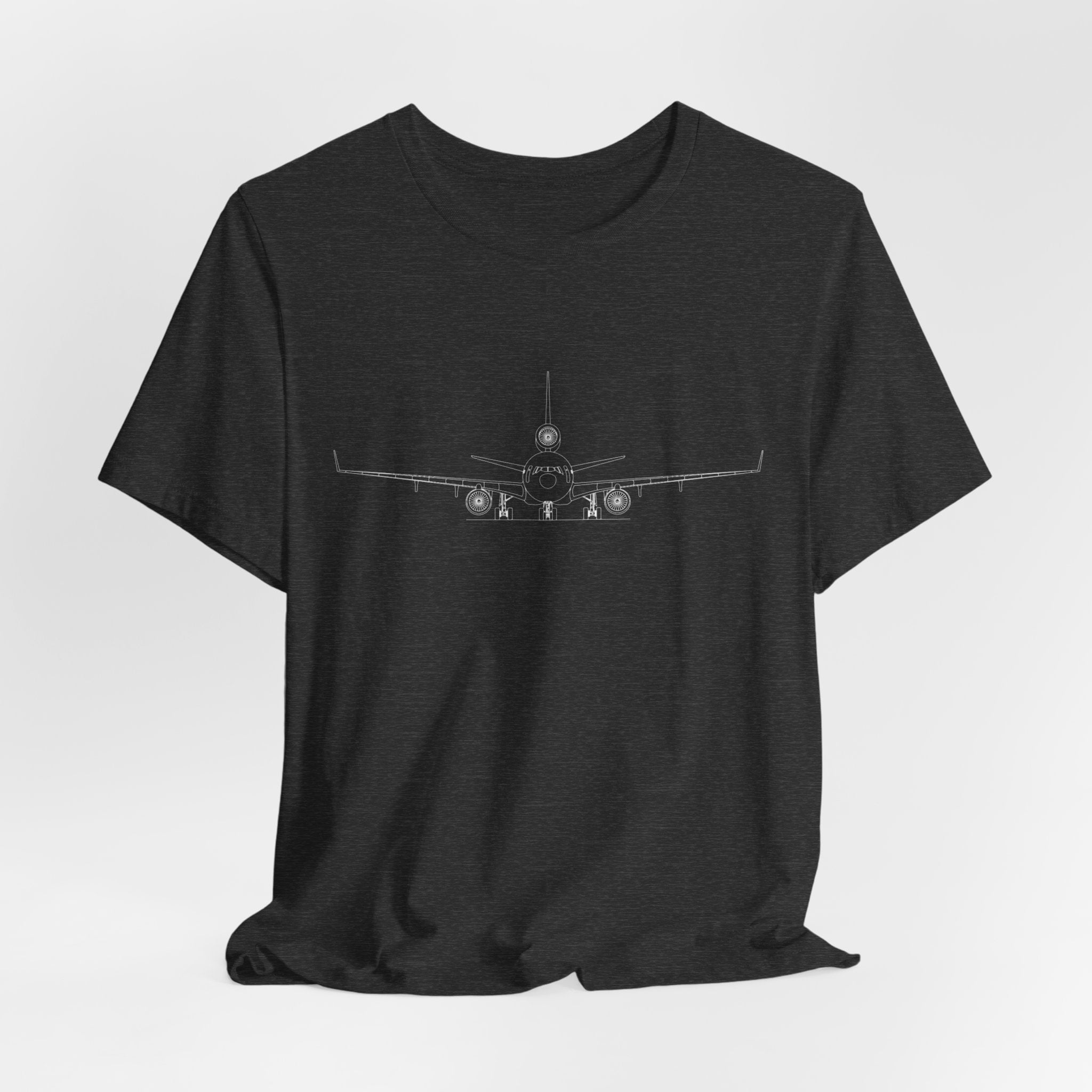McDonnell Douglas MD-11 Unisex Soft Feel Jersey Short Sleeve Tee - Dark Heather Colors - T-Shirt - WCUniforms