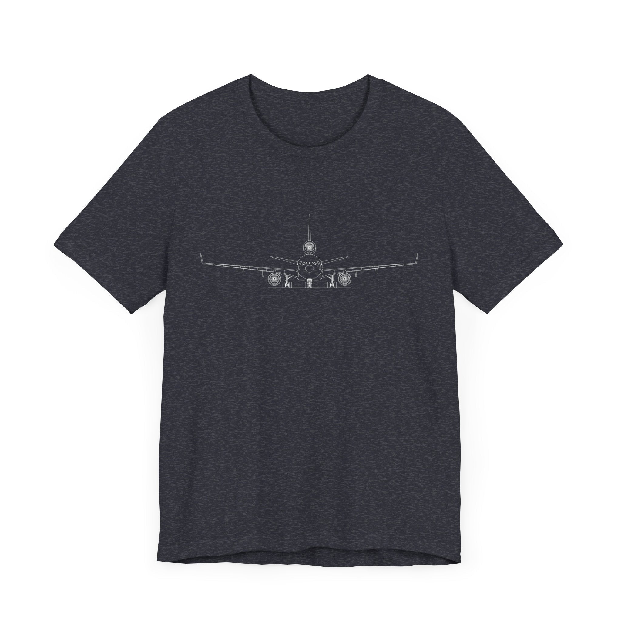 McDonnell Douglas MD-11 Unisex Soft Feel Jersey Short Sleeve Tee - Dark Heather Colors - T-Shirt - WCUniforms
