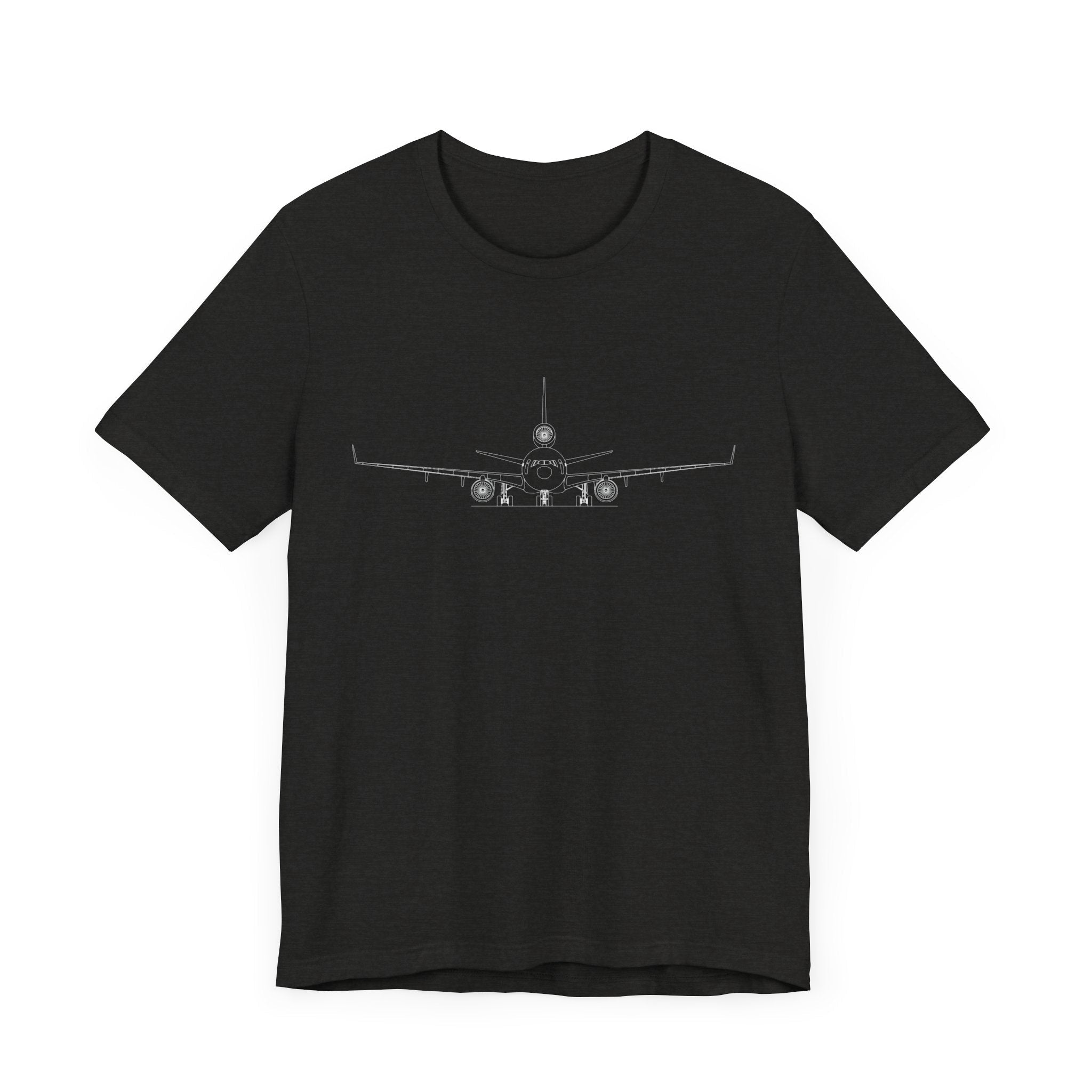 McDonnell Douglas MD-11 Unisex Soft Feel Jersey Short Sleeve Tee - Dark Heather Colors - T-Shirt - WCUniforms