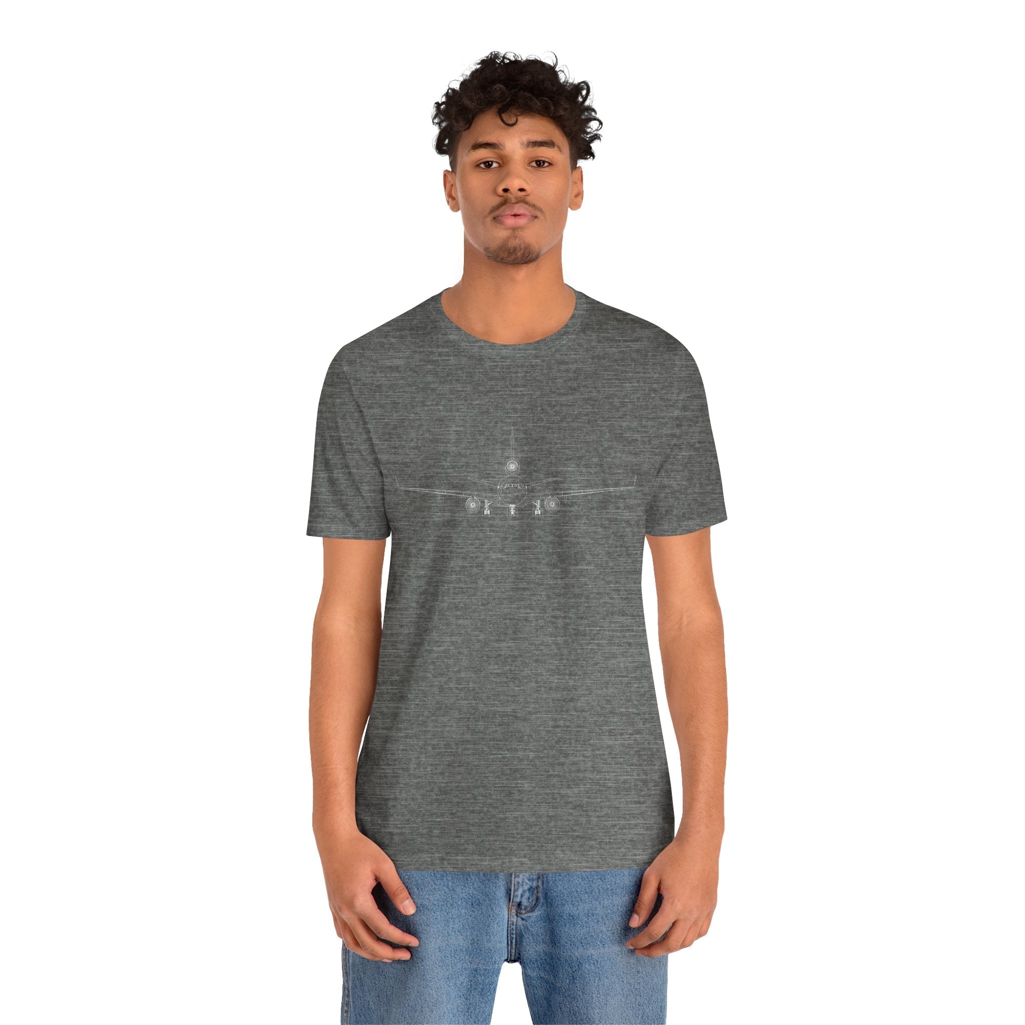 McDonnell Douglas MD-11 Unisex Soft Feel Jersey Short Sleeve Tee - Dark Heather Colors - T-Shirt - WCUniforms