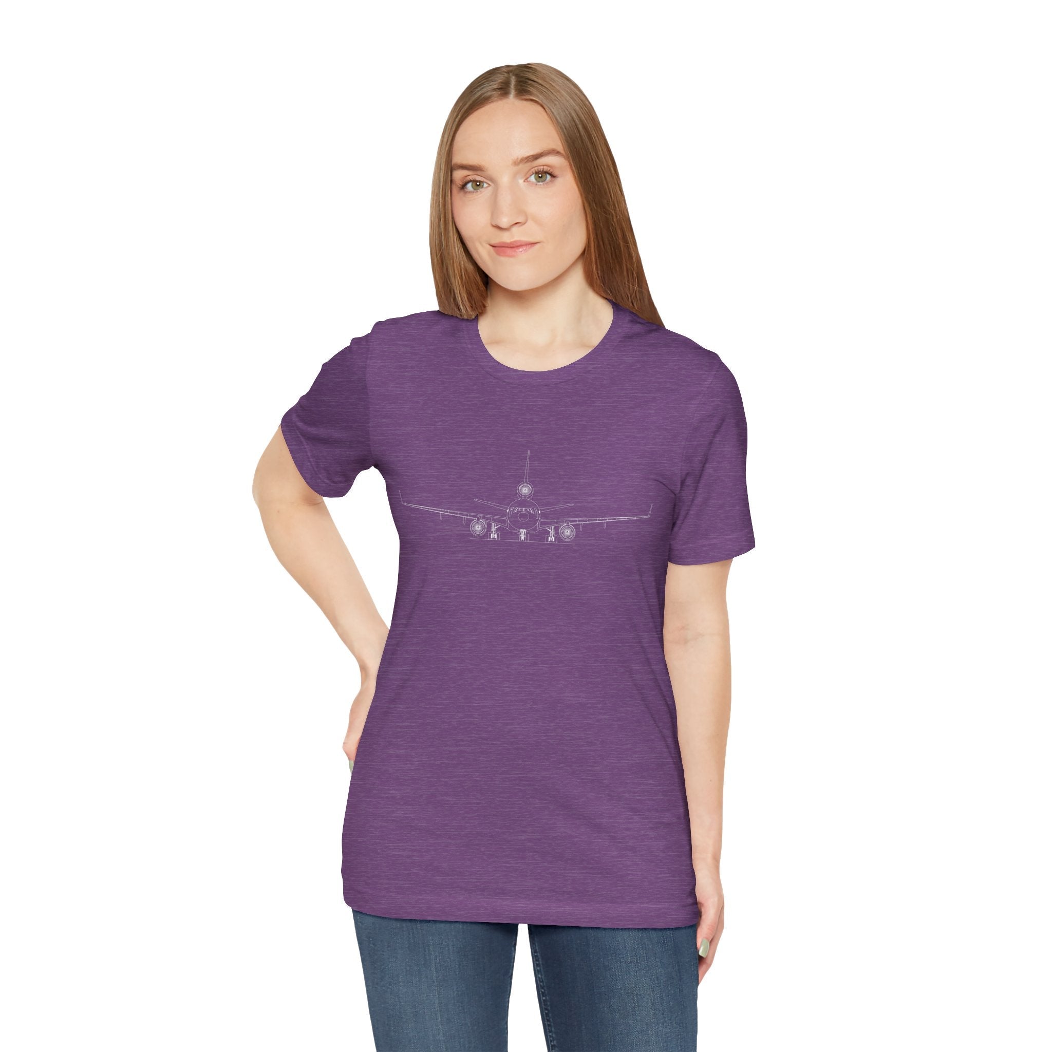 McDonnell Douglas MD-11 Unisex Soft Feel Jersey Short Sleeve Tee - Dark Heather Colors - T-Shirt - WCUniforms