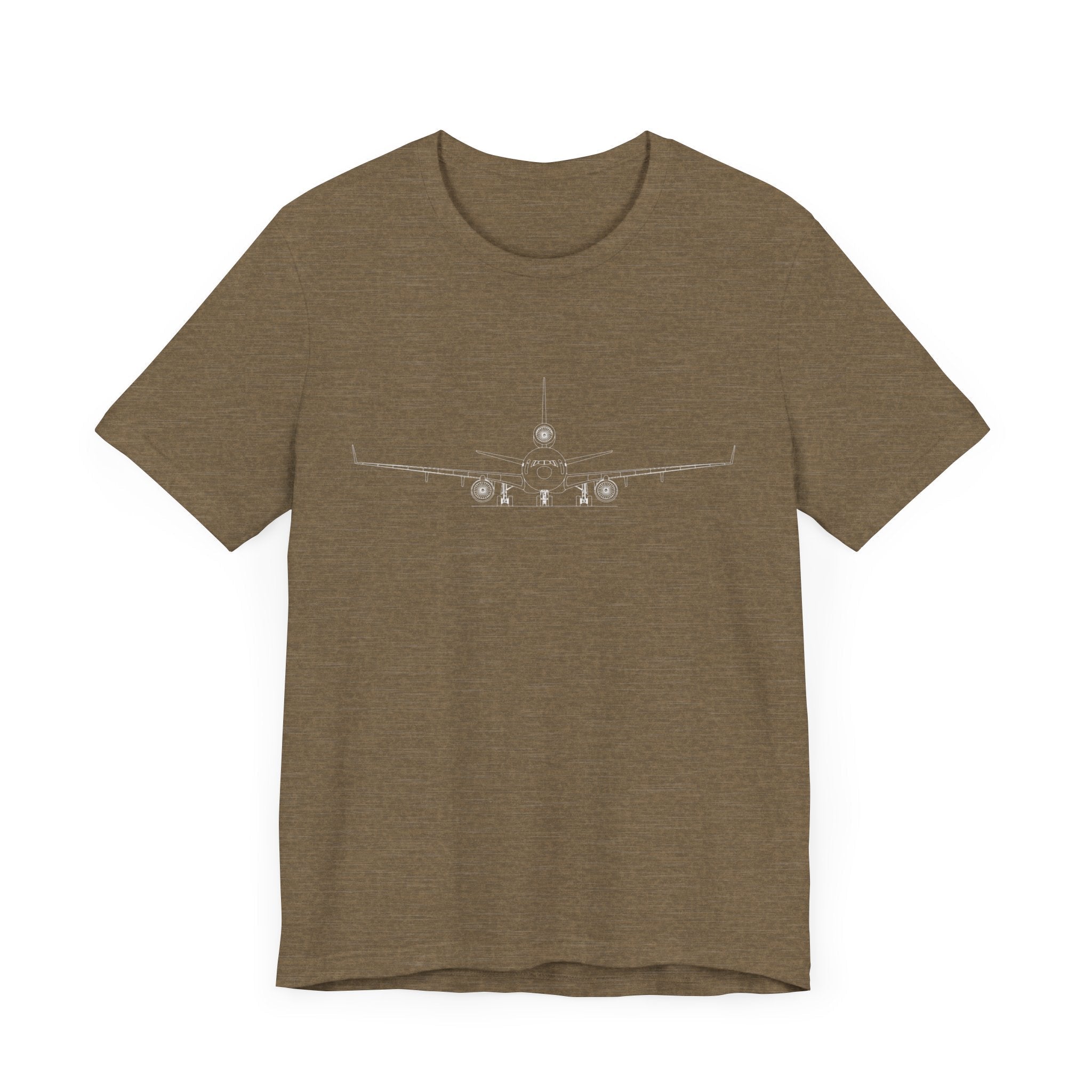 McDonnell Douglas MD-11 Unisex Soft Feel Jersey Short Sleeve Tee - Dark Heather Colors - T-Shirt - WCUniforms