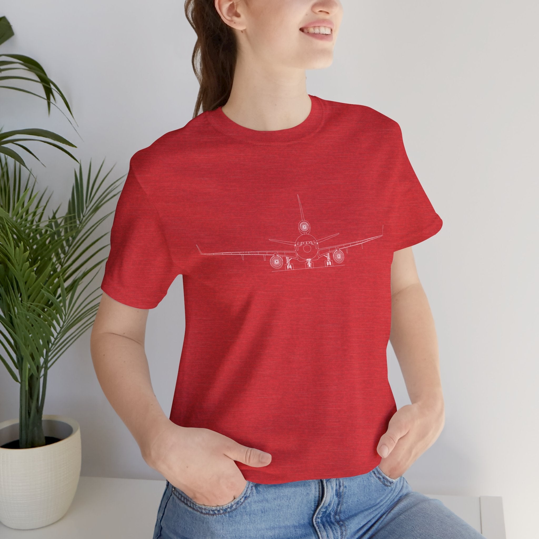 McDonnell Douglas MD-11 Unisex Soft Feel Jersey Short Sleeve Tee - Dark Heather Colors - T-Shirt - WCUniforms