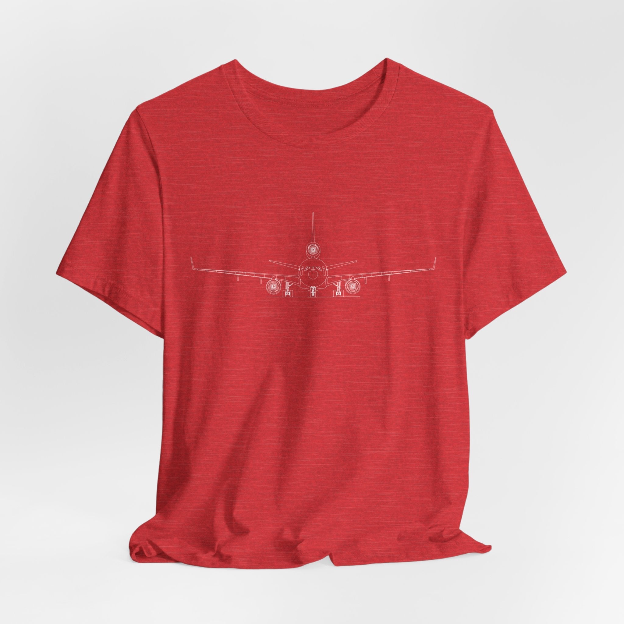 McDonnell Douglas MD-11 Unisex Soft Feel Jersey Short Sleeve Tee - Dark Heather Colors - T-Shirt - WCUniforms