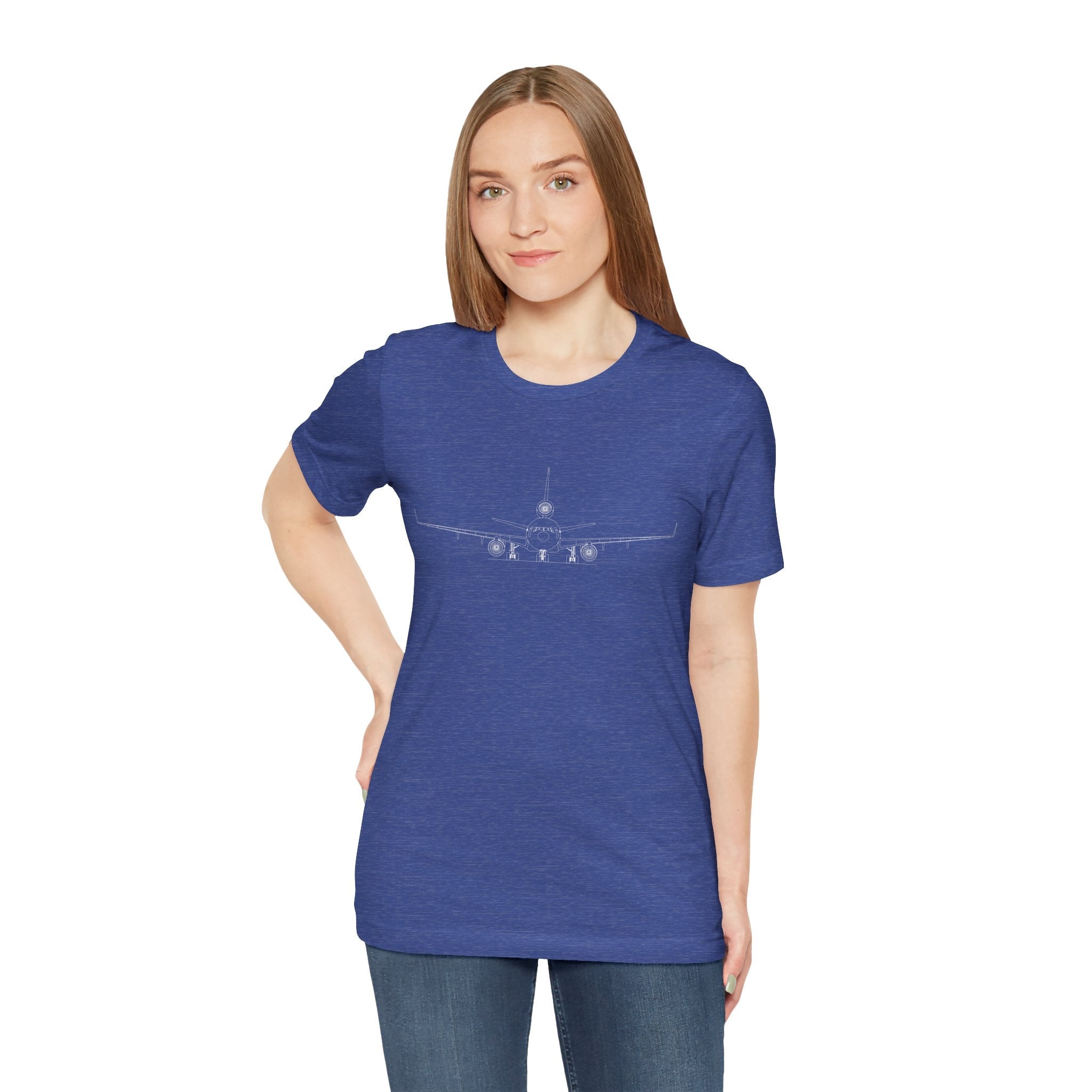 McDonnell Douglas MD-11 Unisex Soft Feel Jersey Short Sleeve Tee - Dark Heather Colors - T-Shirt - WCUniforms