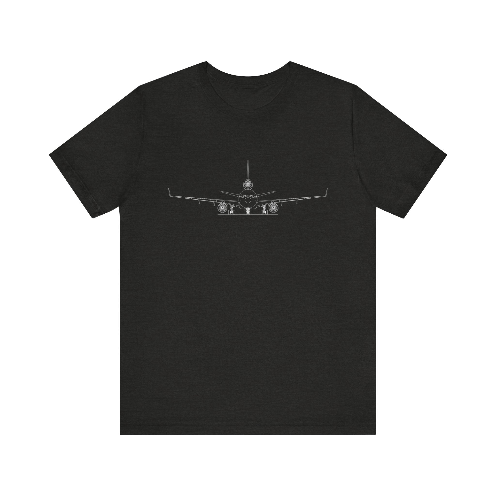 McDonnell Douglas MD-11 Unisex Soft Feel Jersey Short Sleeve Tee - Dark Heather Colors - T-Shirt - WCUniforms