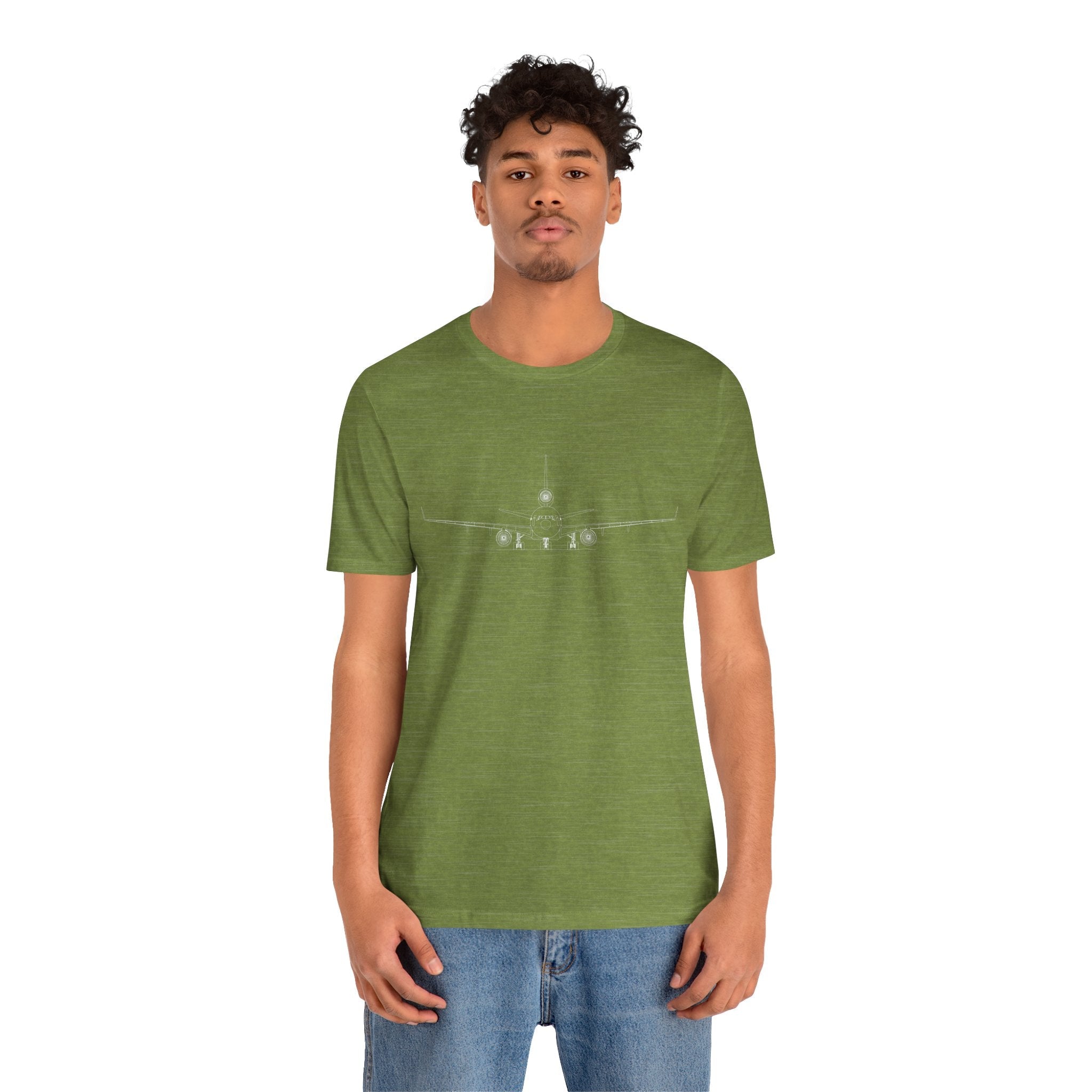 McDonnell Douglas MD-11 Unisex Soft Feel Jersey Short Sleeve Tee - Dark Heather Colors - T-Shirt - WCUniforms
