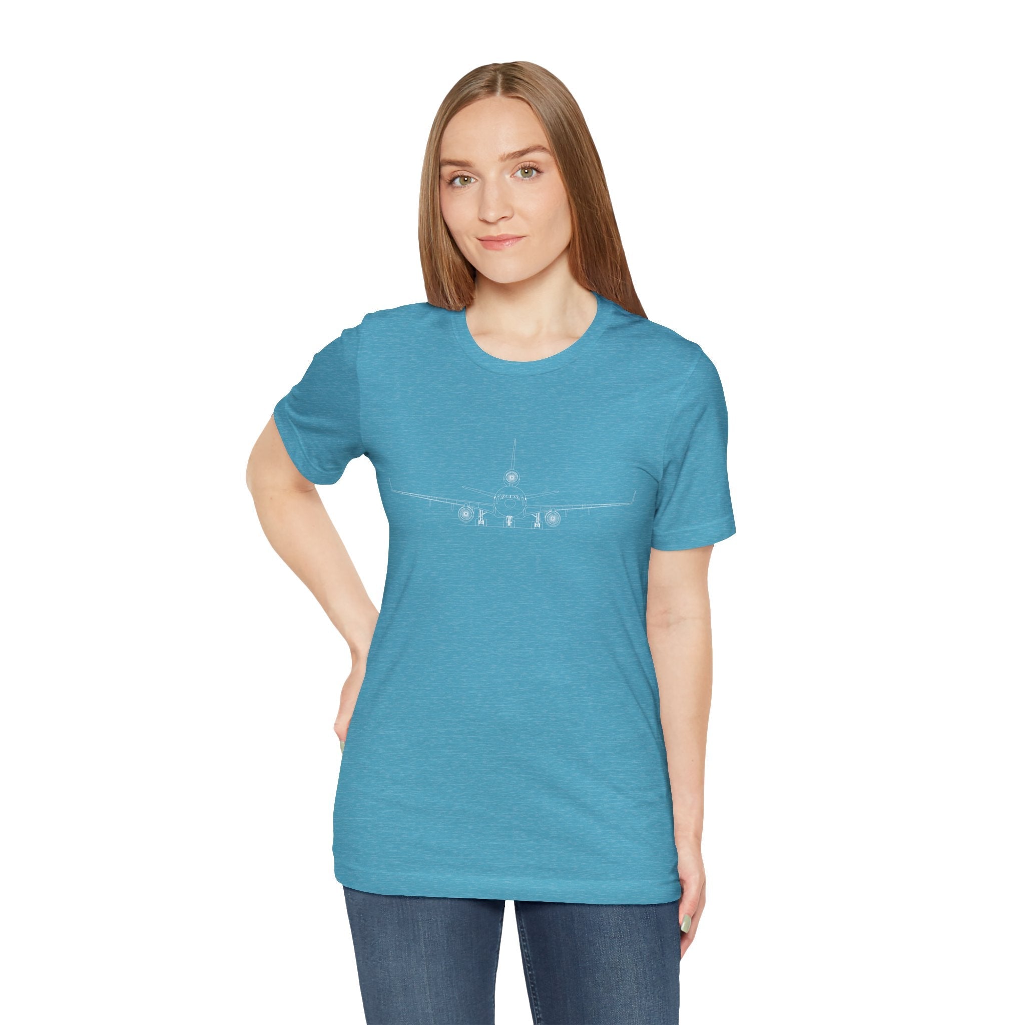McDonnell Douglas MD-11 Unisex Soft Feel Jersey Short Sleeve Tee - Dark Heather Colors - T-Shirt - WCUniforms