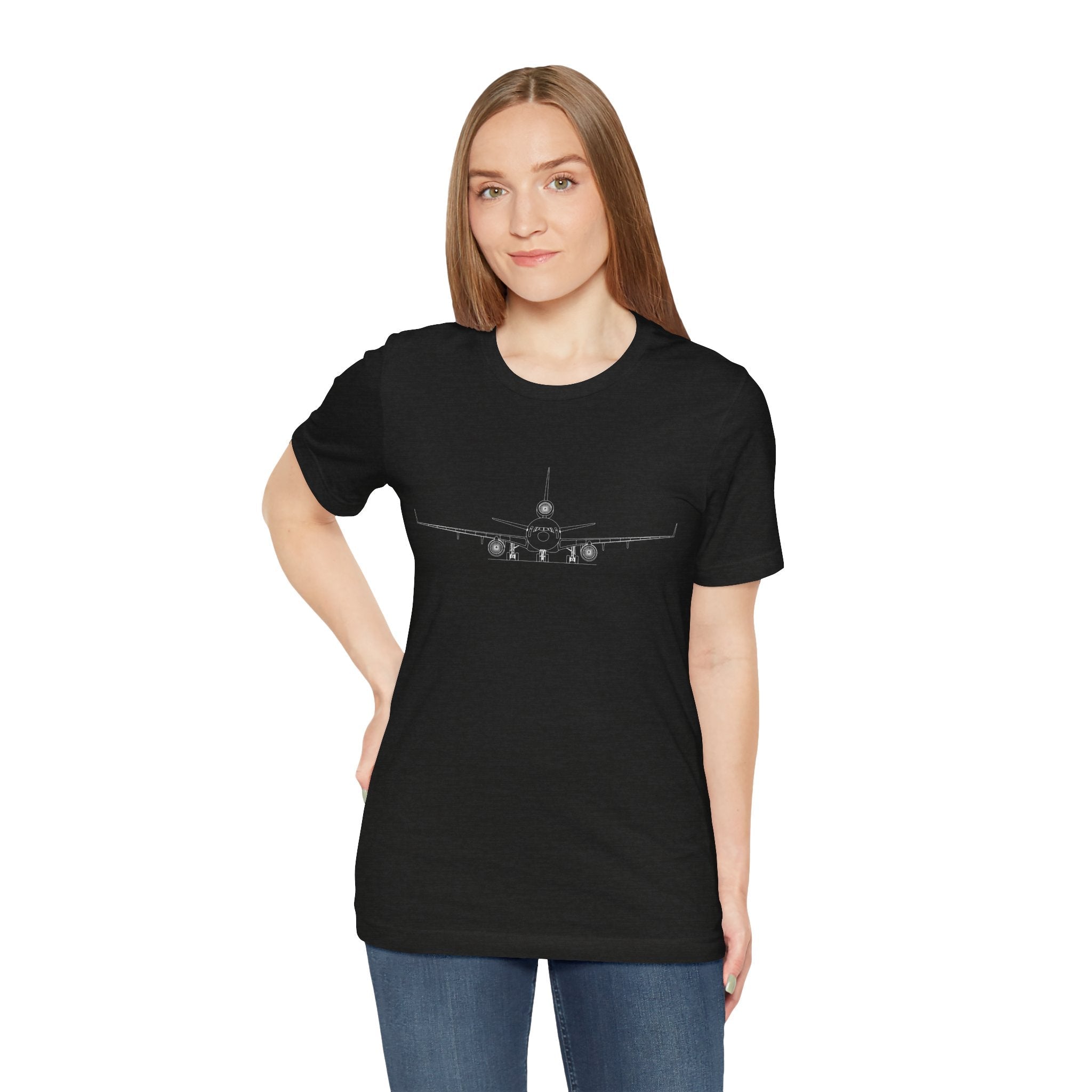 McDonnell Douglas MD-11 Unisex Soft Feel Jersey Short Sleeve Tee - Dark Heather Colors - T-Shirt - WCUniforms