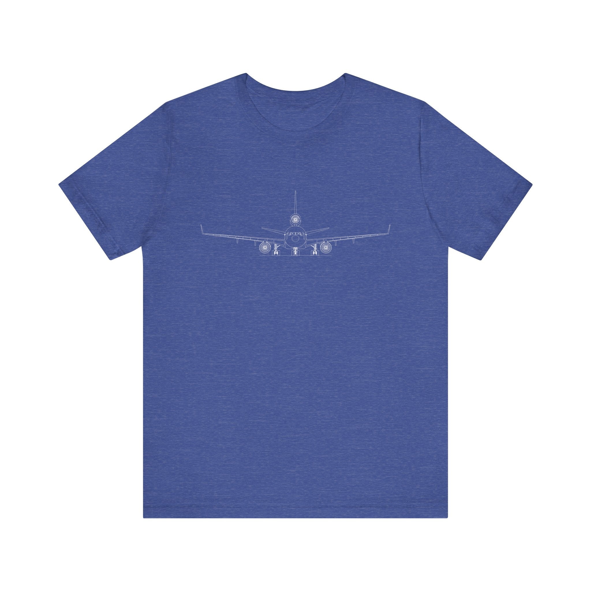McDonnell Douglas MD-11 Unisex Soft Feel Jersey Short Sleeve Tee - Dark Heather Colors - T-Shirt - WCUniforms