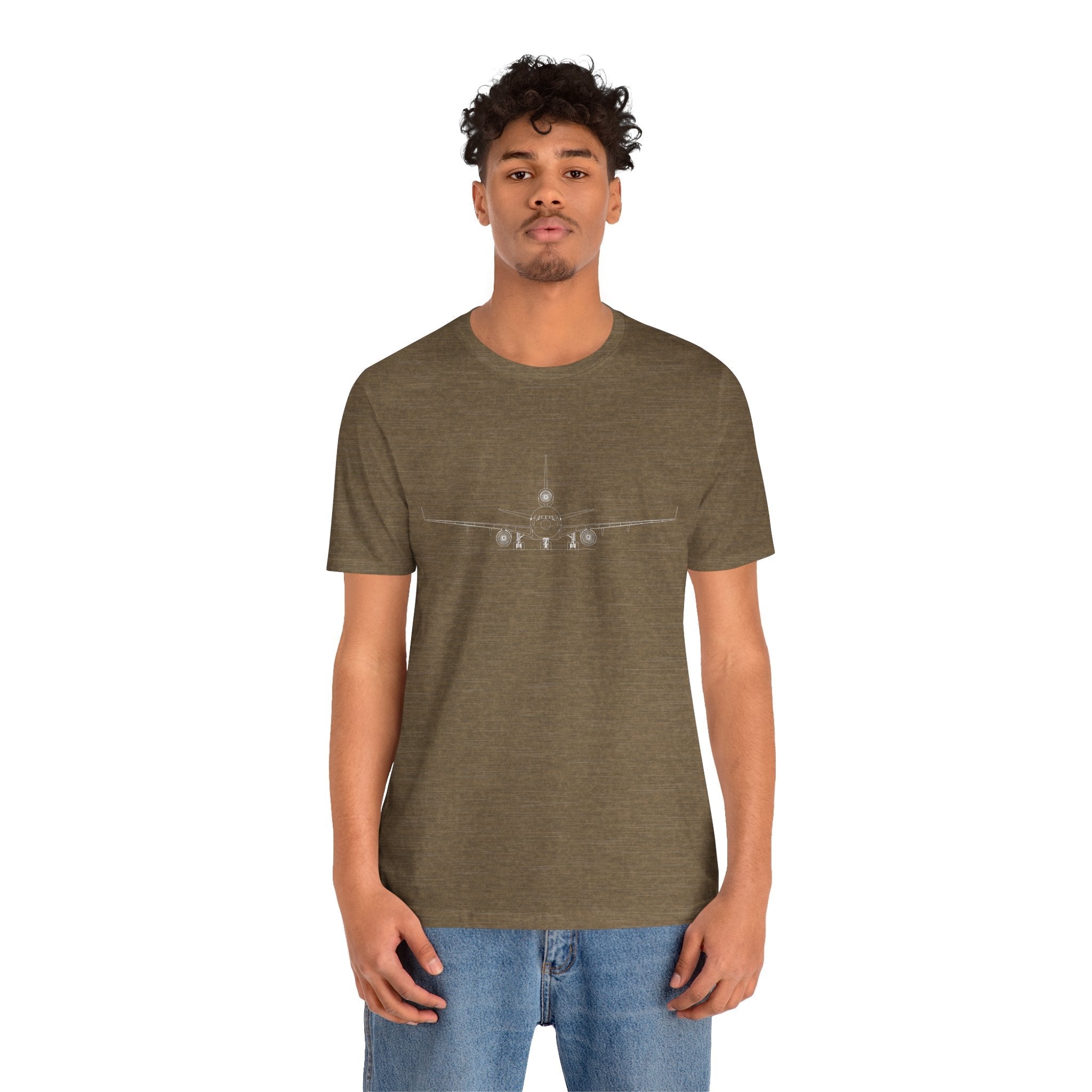 McDonnell Douglas MD-11 Unisex Soft Feel Jersey Short Sleeve Tee - Dark Heather Colors - T-Shirt - WCUniforms