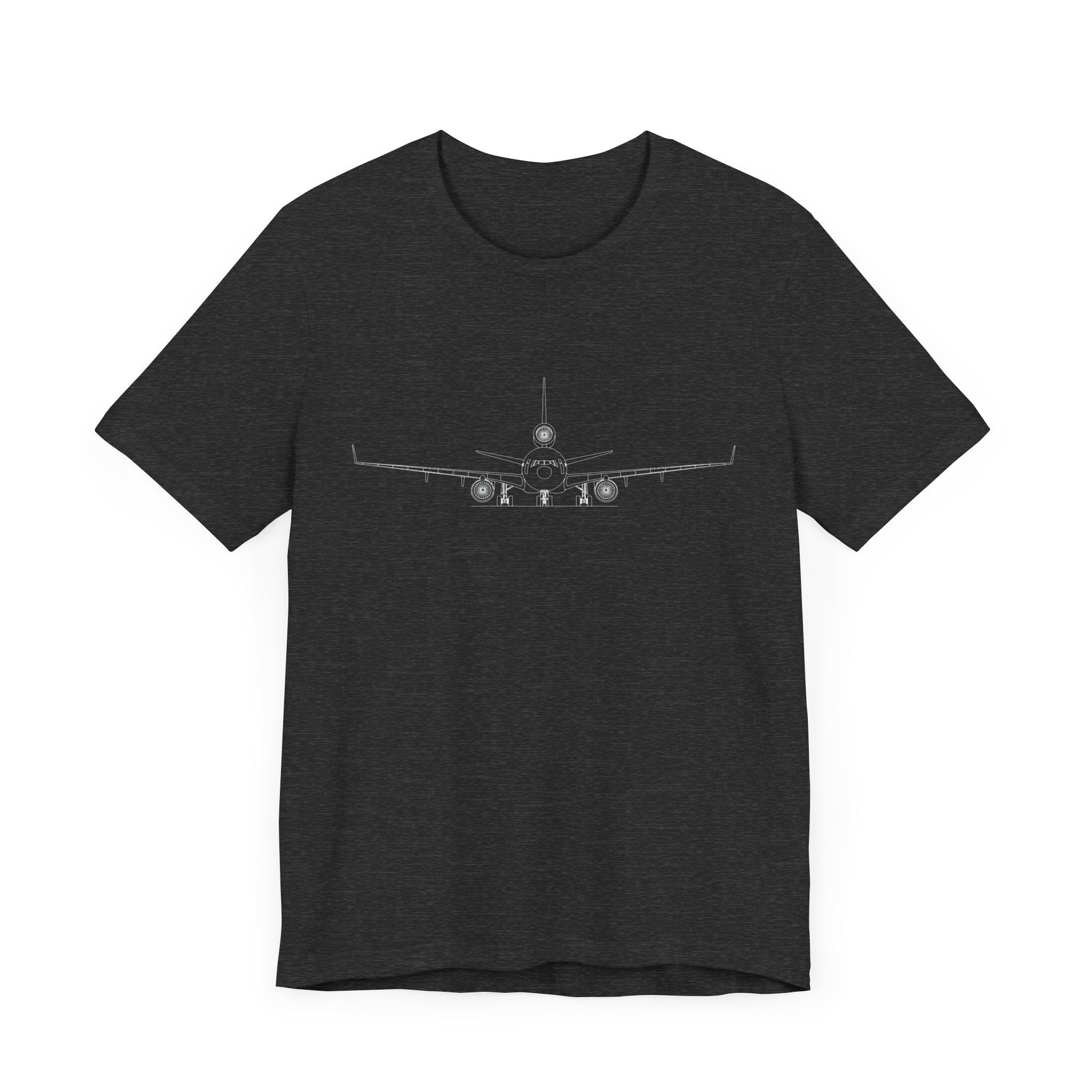 McDonnell Douglas MD-11 Unisex Soft Feel Jersey Short Sleeve Tee - Dark Heather Colors - T-Shirt - WCUniforms