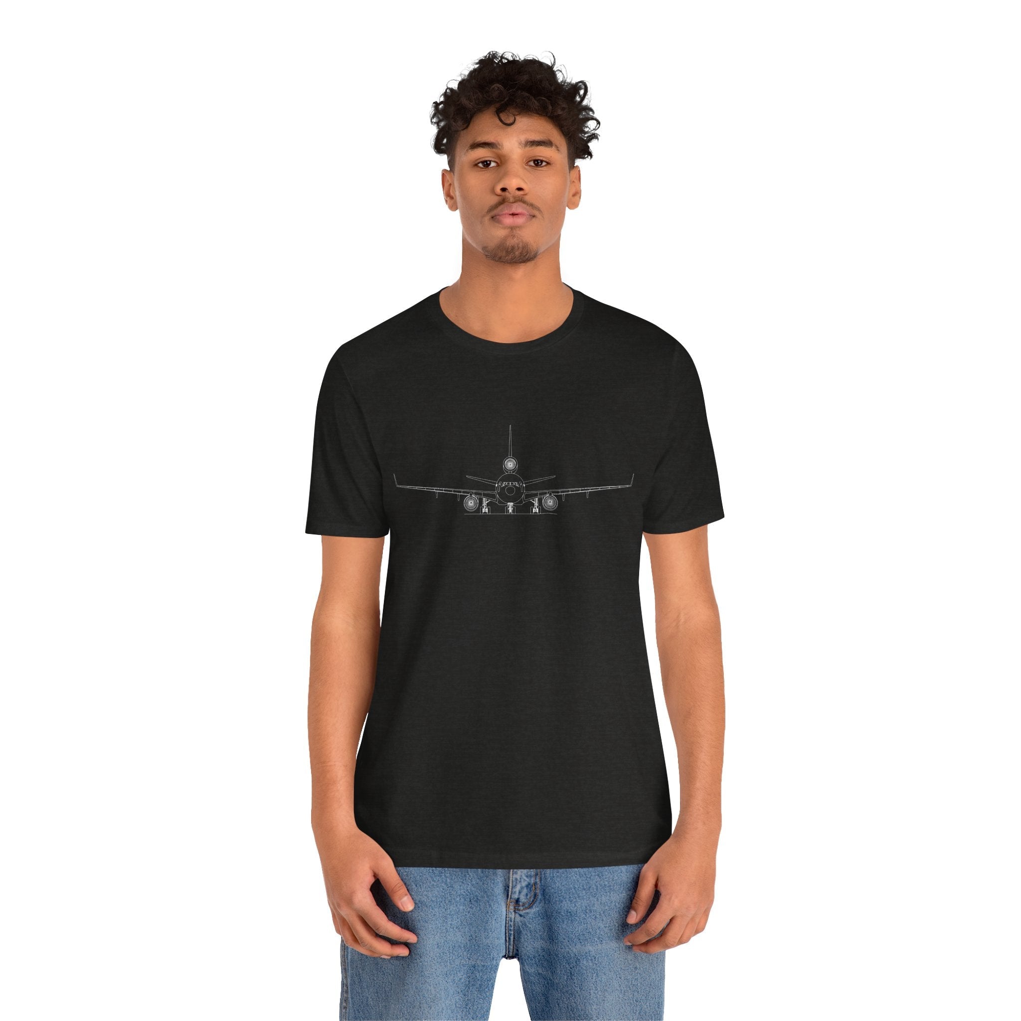 McDonnell Douglas MD-11 Unisex Soft Feel Jersey Short Sleeve Tee - Dark Heather Colors - T-Shirt - WCUniforms