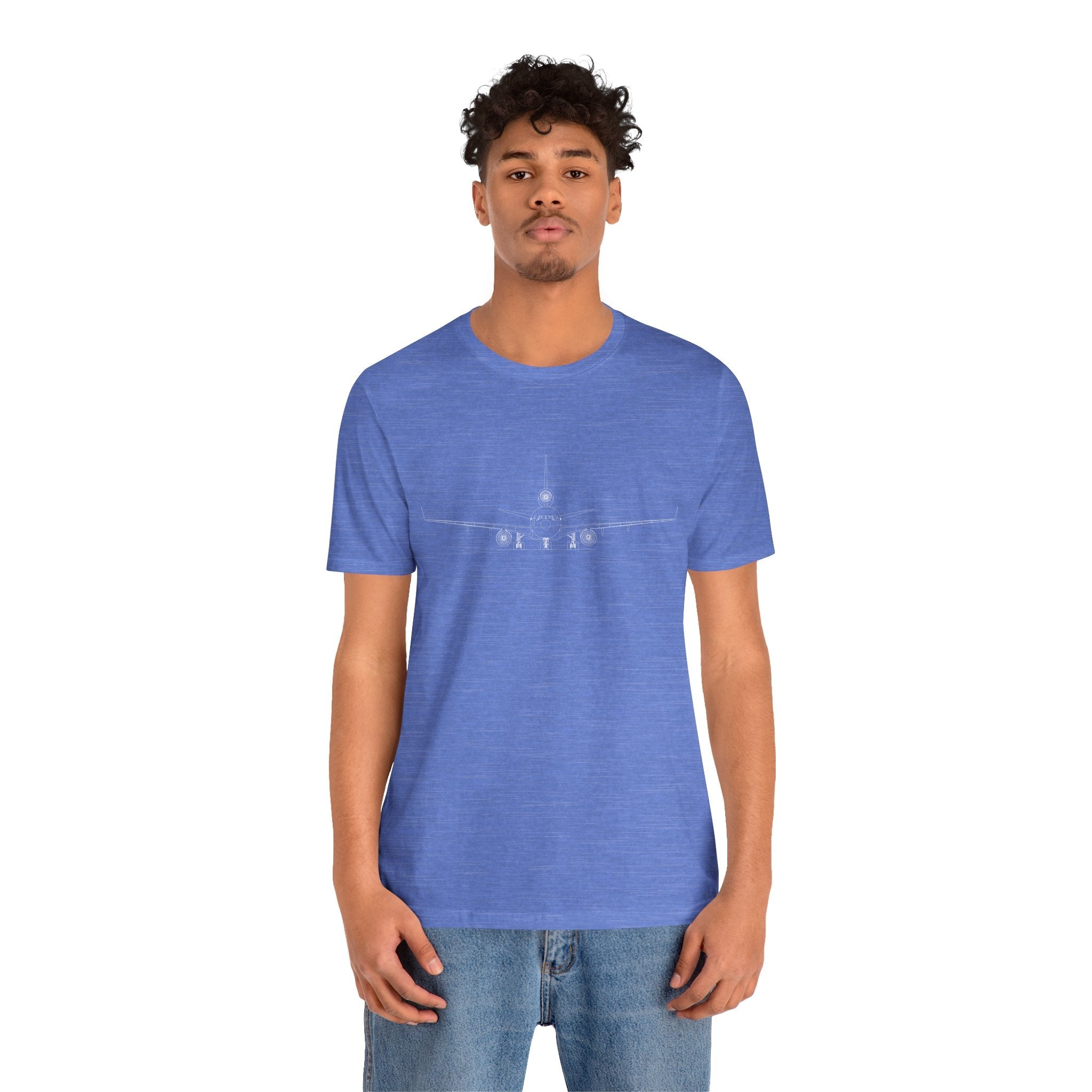 McDonnell Douglas MD-11 Unisex Soft Feel Jersey Short Sleeve Tee - Dark Heather Colors - T-Shirt - WCUniforms