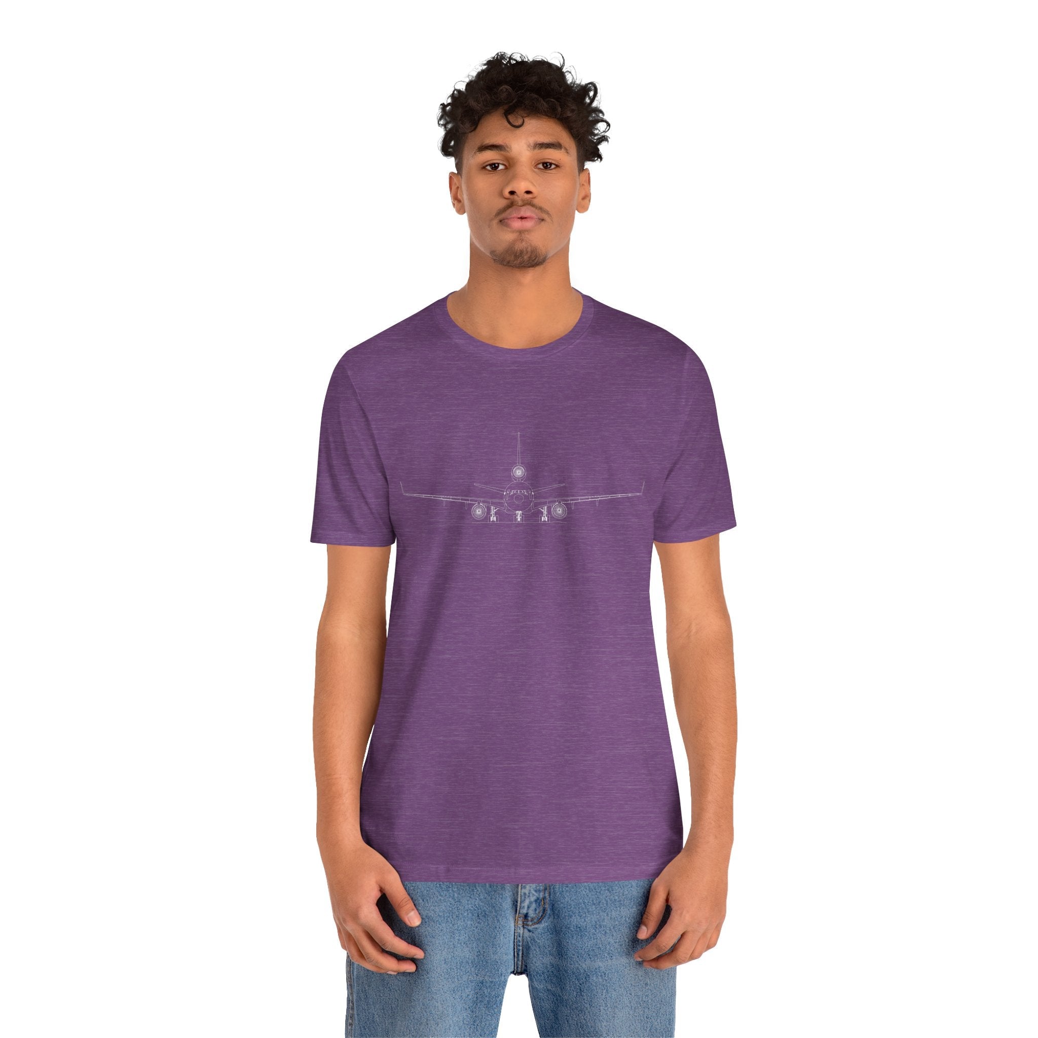 McDonnell Douglas MD-11 Unisex Soft Feel Jersey Short Sleeve Tee - Dark Heather Colors - T-Shirt - WCUniforms