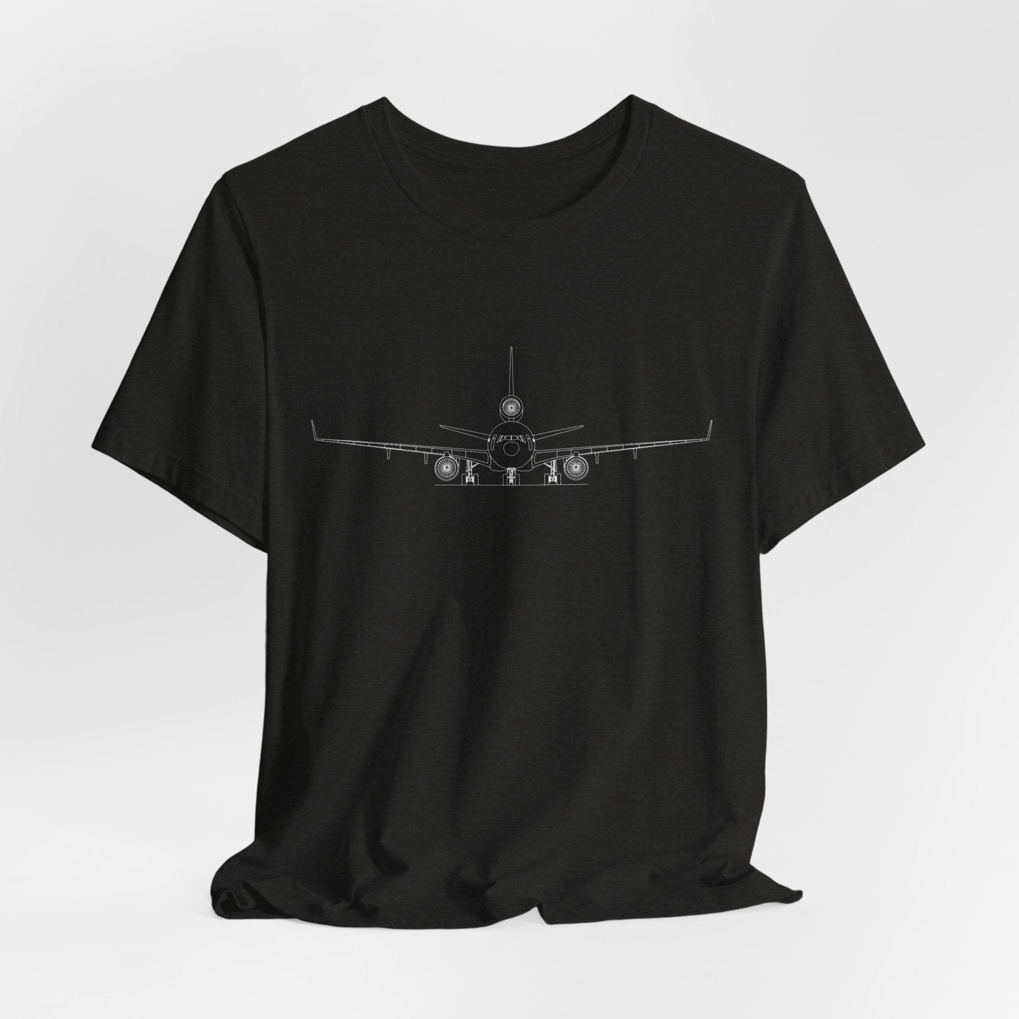McDonnell Douglas MD-11 Unisex Soft Feel Jersey Short Sleeve Tee - Dark Heather Colors - T-Shirt - WCUniforms