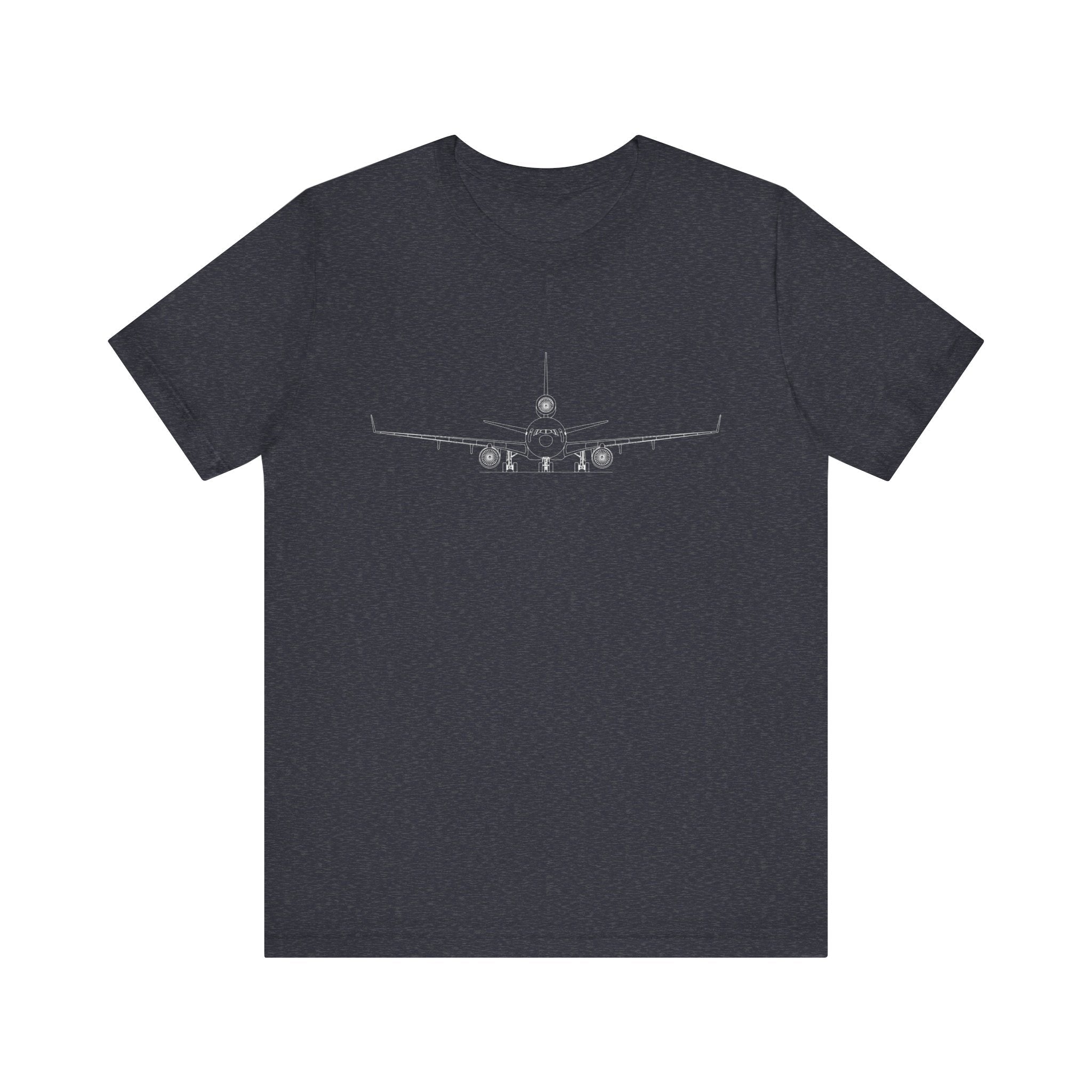 McDonnell Douglas MD-11 Unisex Soft Feel Jersey Short Sleeve Tee - Dark Heather Colors - T-Shirt - WCUniforms