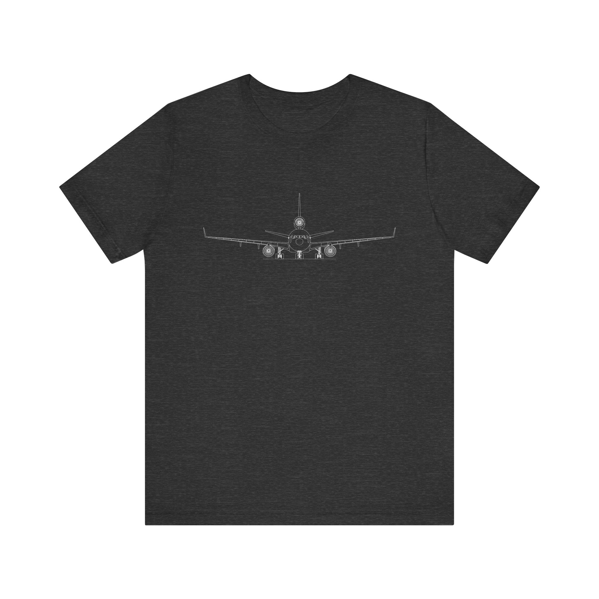 McDonnell Douglas MD-11 Unisex Soft Feel Jersey Short Sleeve Tee - Dark Heather Colors - T-Shirt - WCUniforms