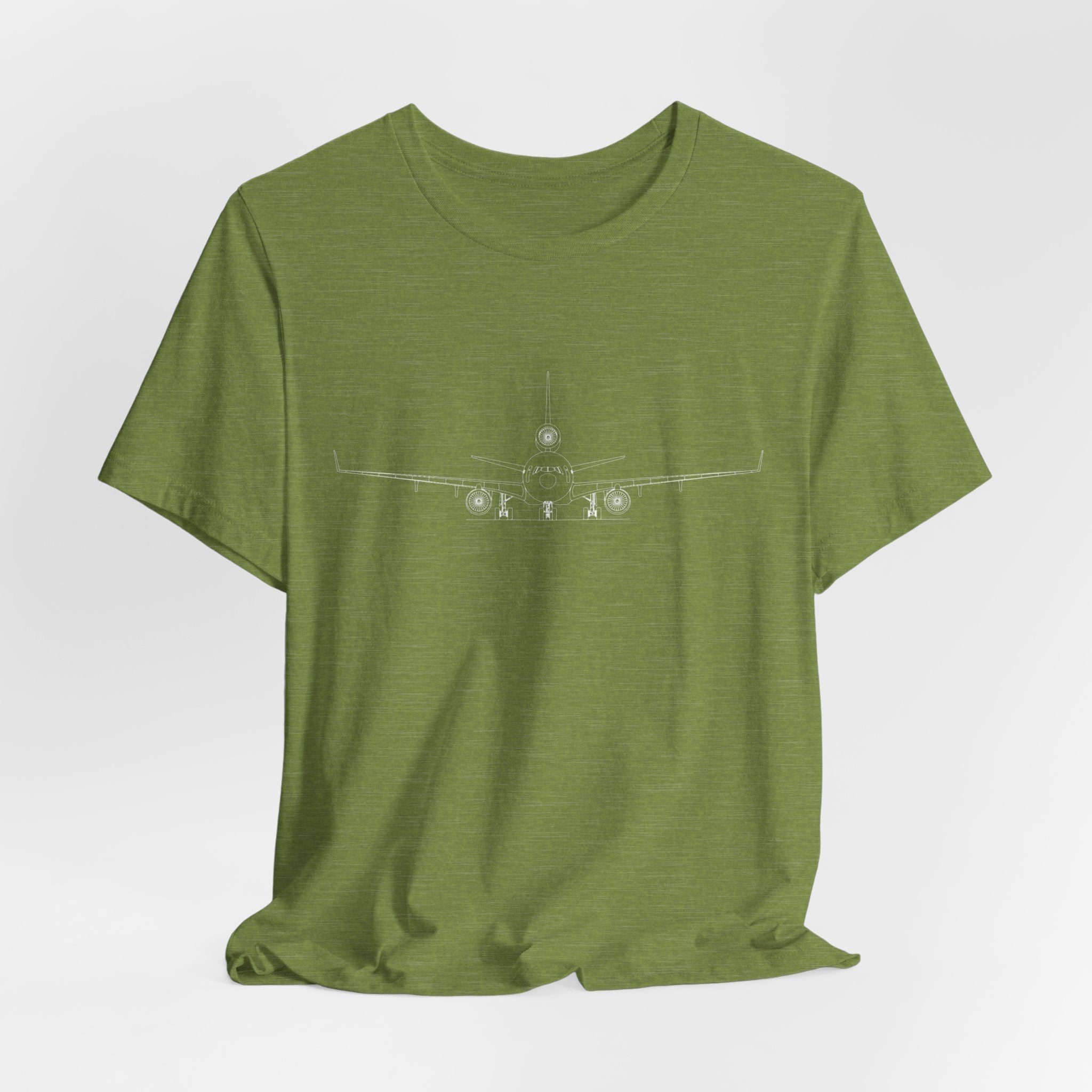 McDonnell Douglas MD-11 Unisex Soft Feel Jersey Short Sleeve Tee - Dark Heather Colors - T-Shirt - WCUniforms