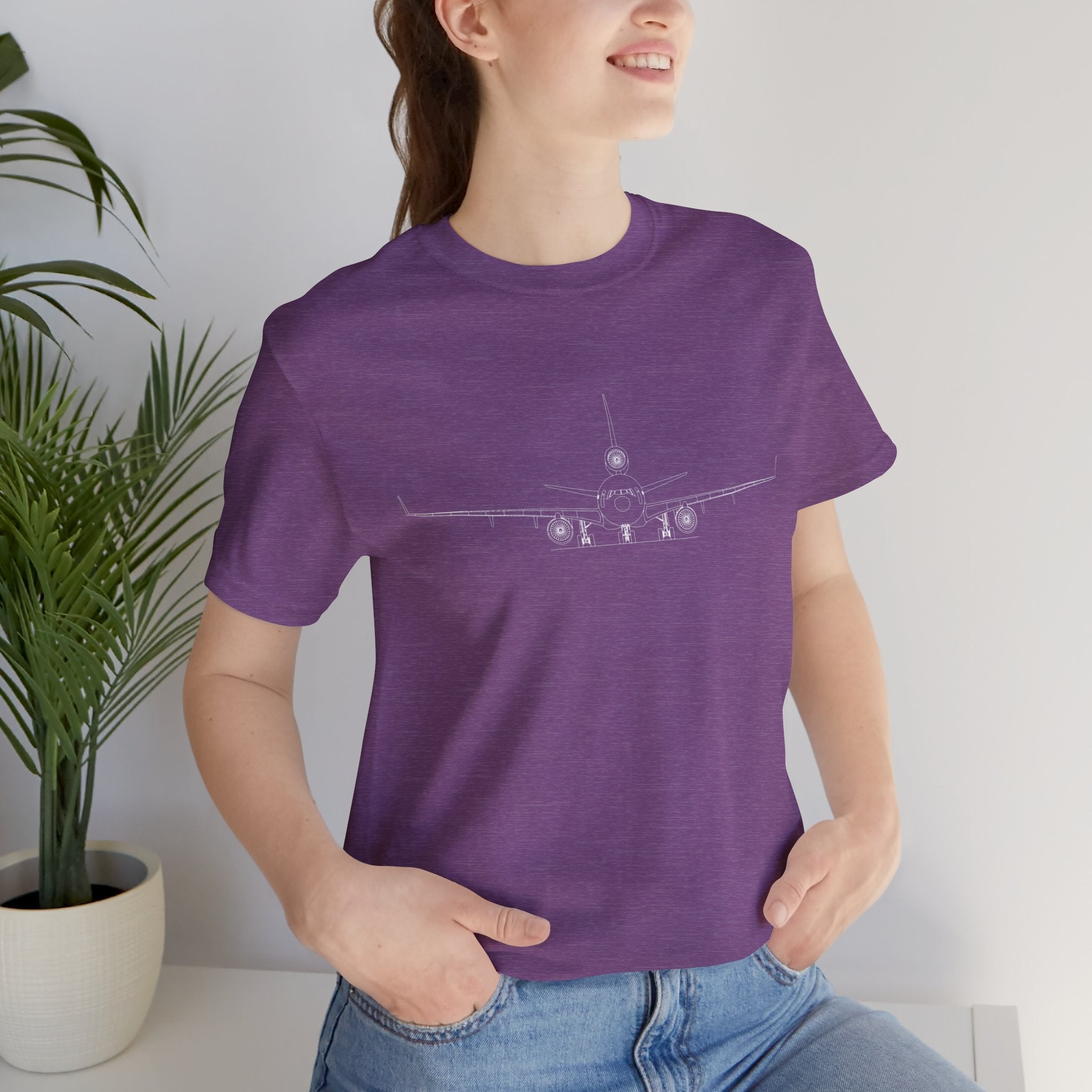 McDonnell Douglas MD-11 Unisex Soft Feel Jersey Short Sleeve Tee - Dark Heather Colors - T-Shirt - WCUniforms