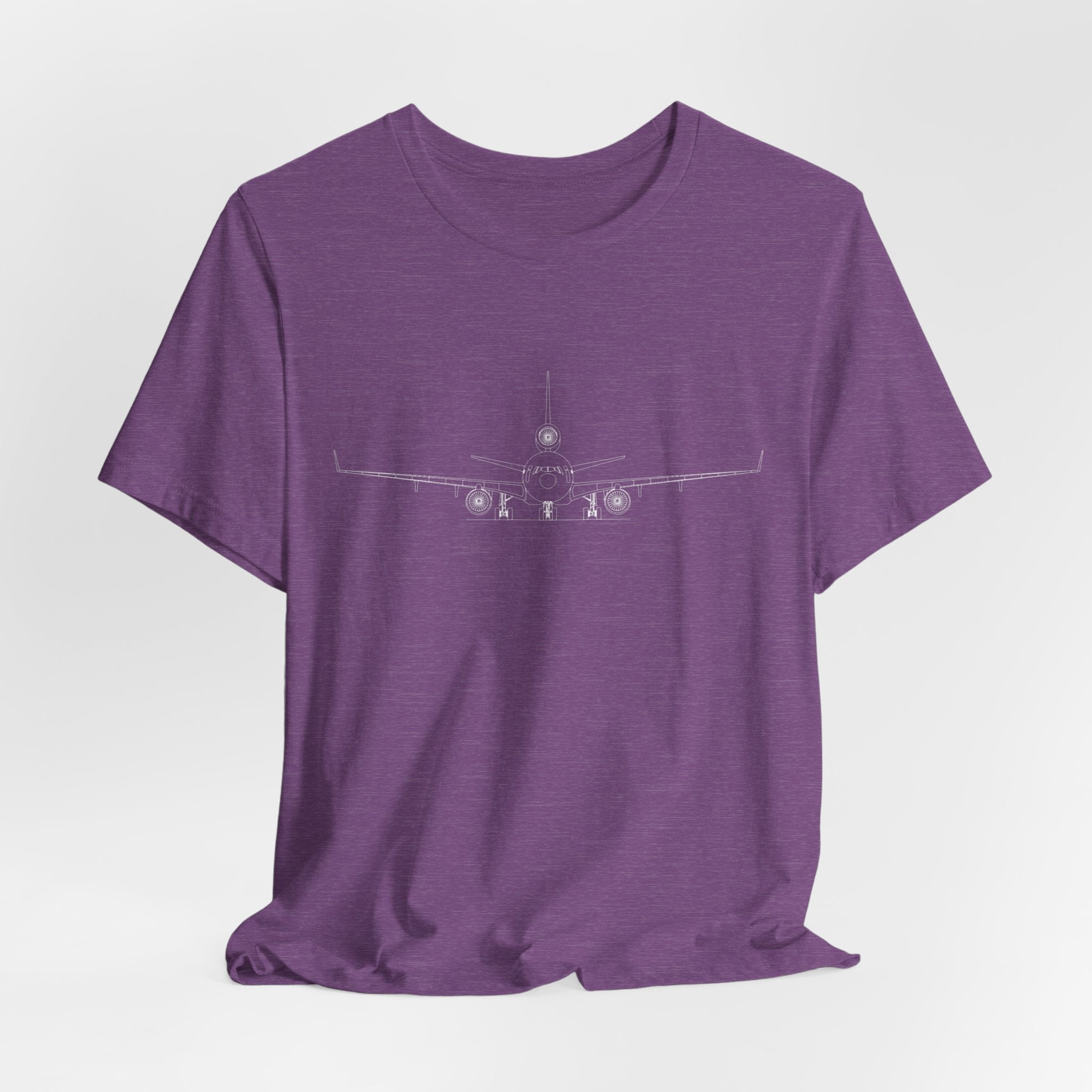 McDonnell Douglas MD-11 Unisex Soft Feel Jersey Short Sleeve Tee - Dark Heather Colors - T-Shirt - WCUniforms