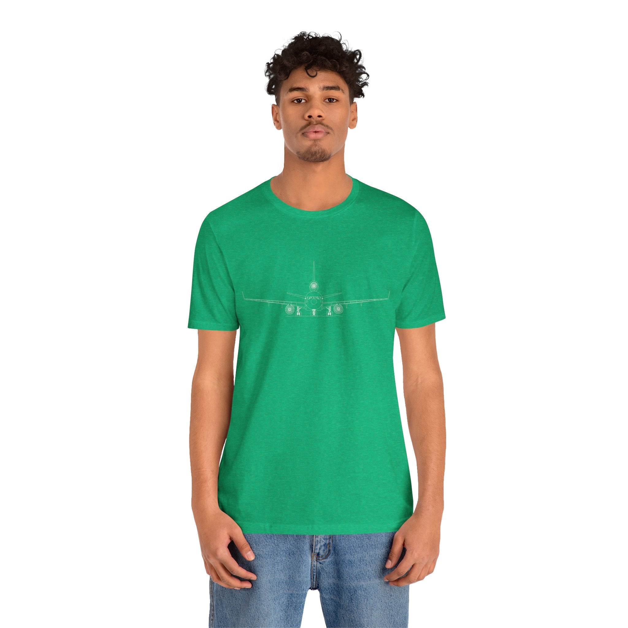 McDonnell Douglas MD-11 Unisex Soft Feel Jersey Short Sleeve Tee - Dark Heather Colors - T-Shirt - WCUniforms