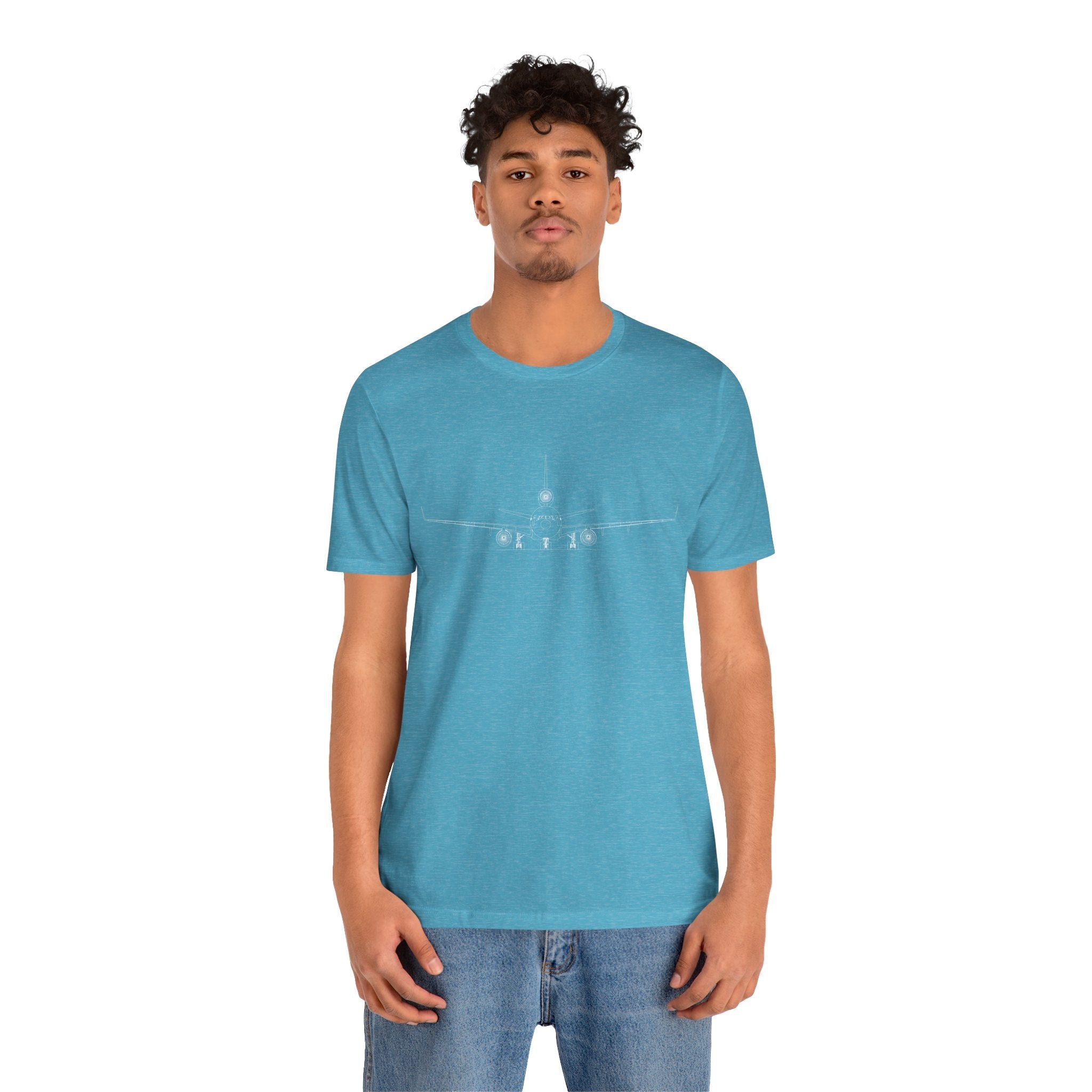 McDonnell Douglas MD-11 Unisex Soft Feel Jersey Short Sleeve Tee - Dark Heather Colors - T-Shirt - WCUniforms