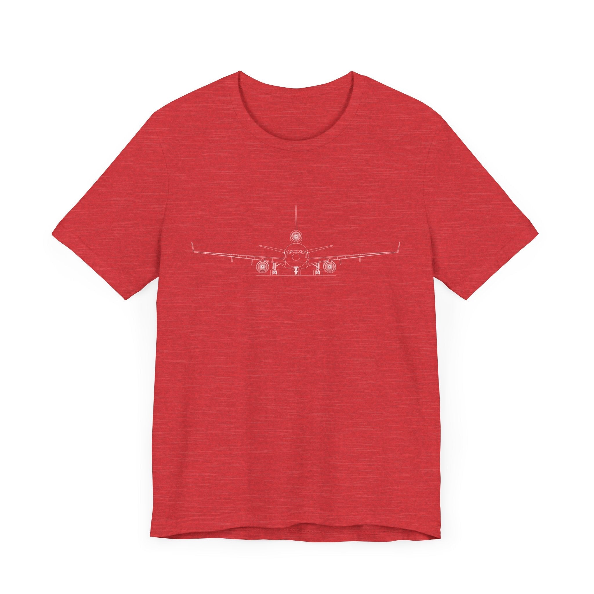 McDonnell Douglas MD-11 Unisex Soft Feel Jersey Short Sleeve Tee - Dark Heather Colors - T-Shirt - WCUniforms